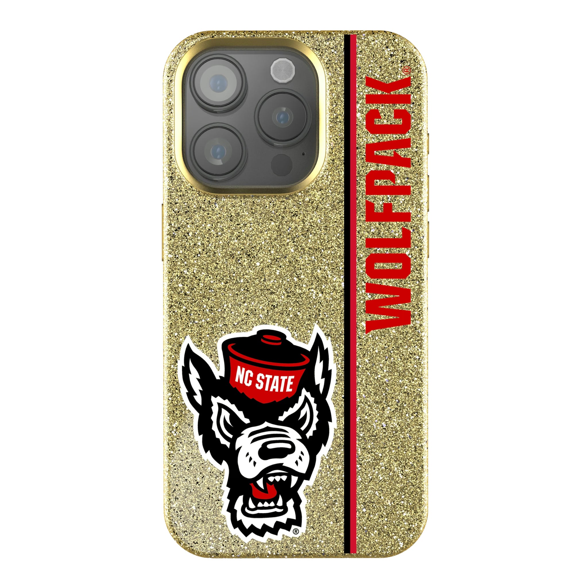 North Carolina State University Wolfpack Sidebar iPhone Bling Phone Case for Apple iPhone