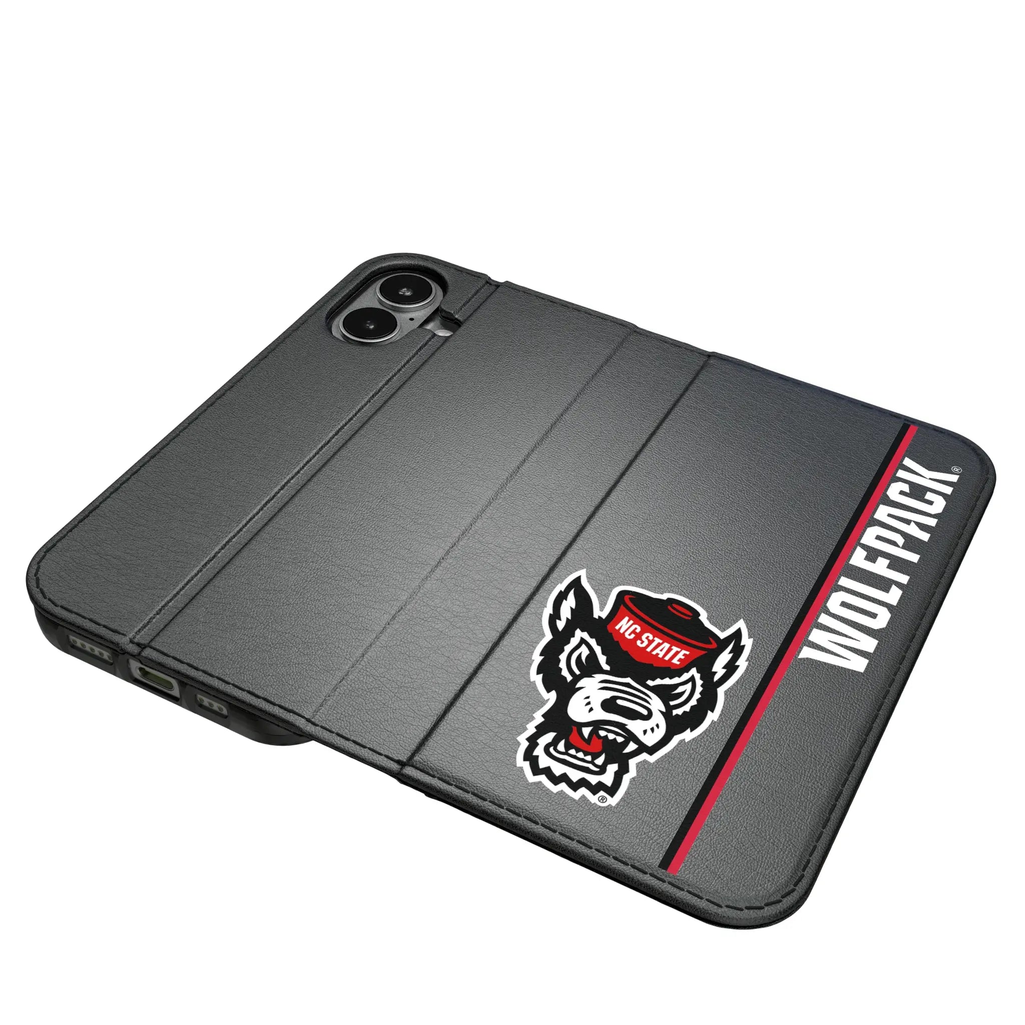 North Carolina State University Wolfpack Sidebar iPhone Folio Phone Case for Apple iPhone#Device_iPhone 17