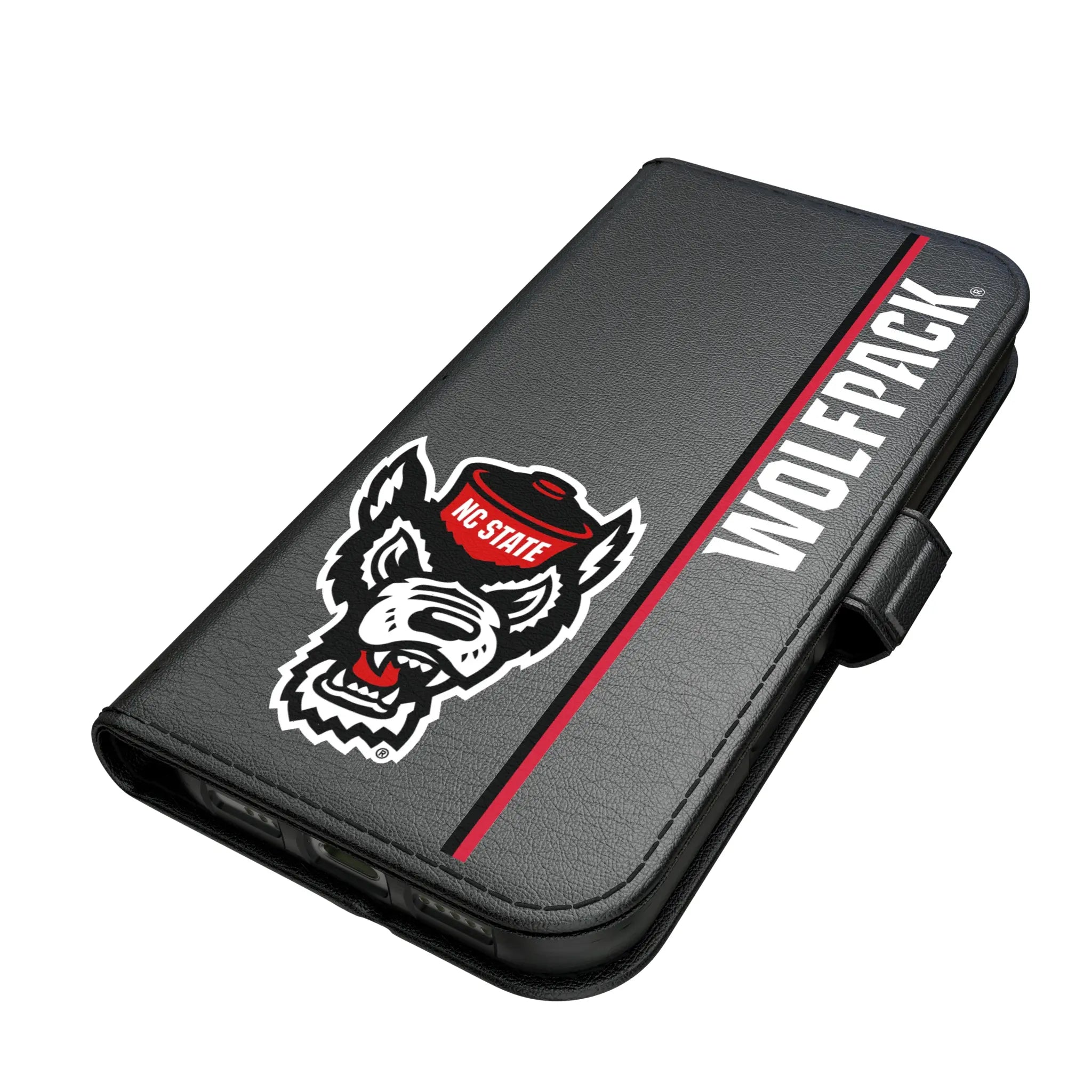 North Carolina State University Wolfpack Sidebar iPhone Folio Phone Case for Apple iPhone#Device_iPhone 17 Pro
