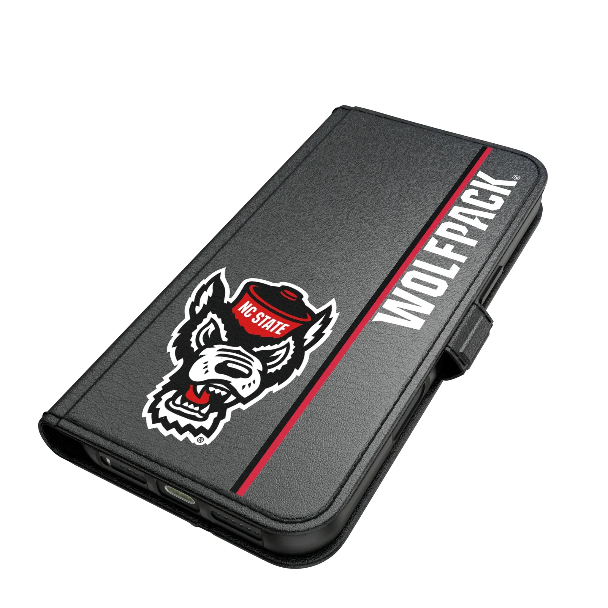 North Carolina State University Wolfpack Sidebar iPhone Folio Phone Case for Apple iPhone#Device_iPhone 17 Pro Max