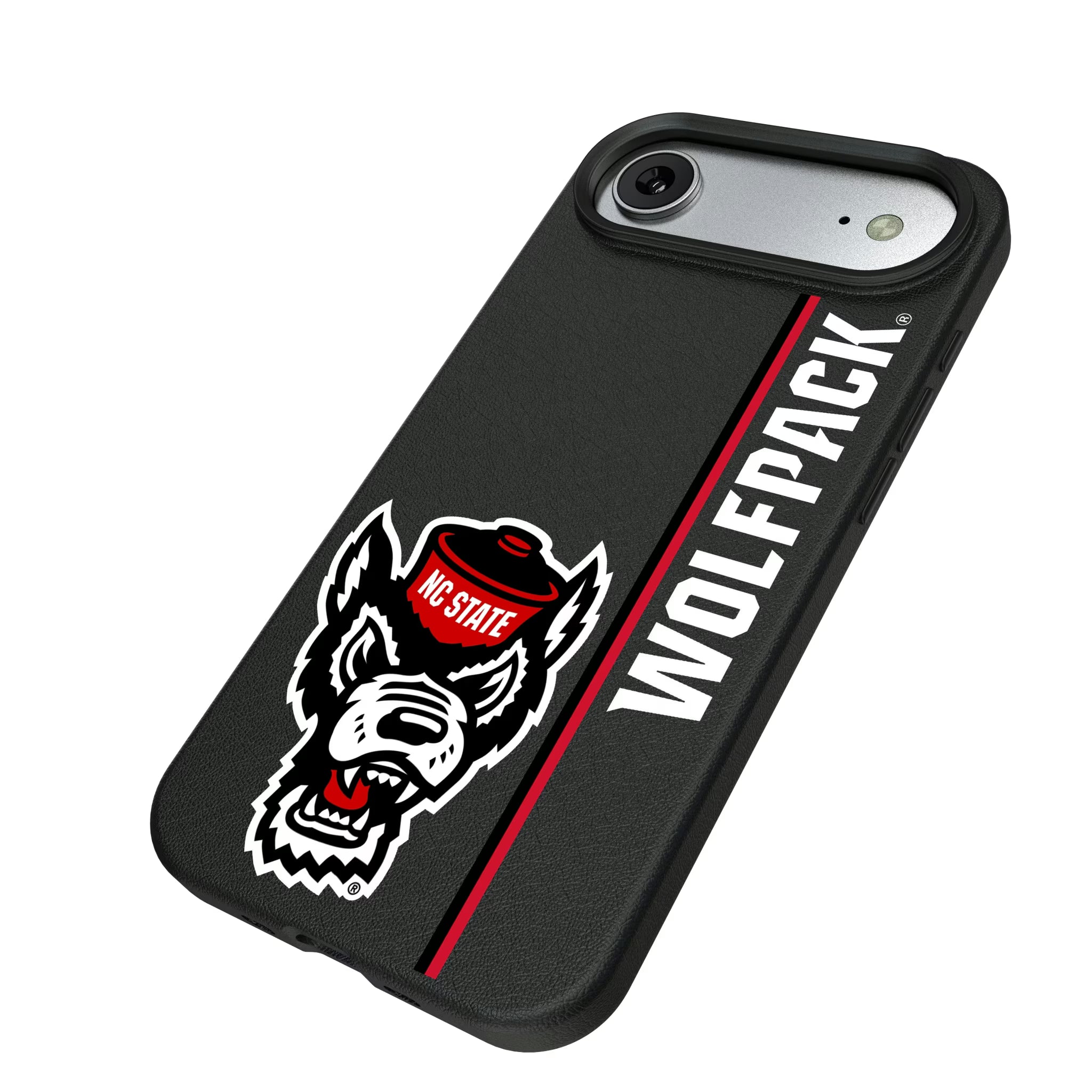 North Carolina State University Wolfpack Sidebar iPhone MagSafe Compatible Phone Case for Apple iPhone - Isometric View#Device_iPhone Air