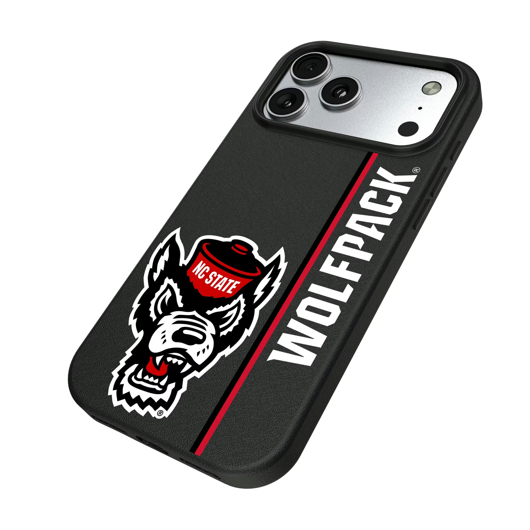 North Carolina State University Wolfpack Sidebar iPhone MagSafe Compatible Phone Case for Apple iPhone - Isometric View#Device_iPhone 17 Pro Max