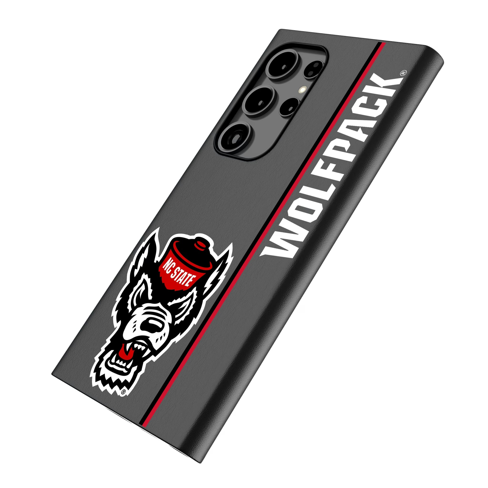 North Carolina State University Wolfpack Sidebar Galaxy MagSafe Compatible Phone Case for Samsung Galaxy - Isometric View