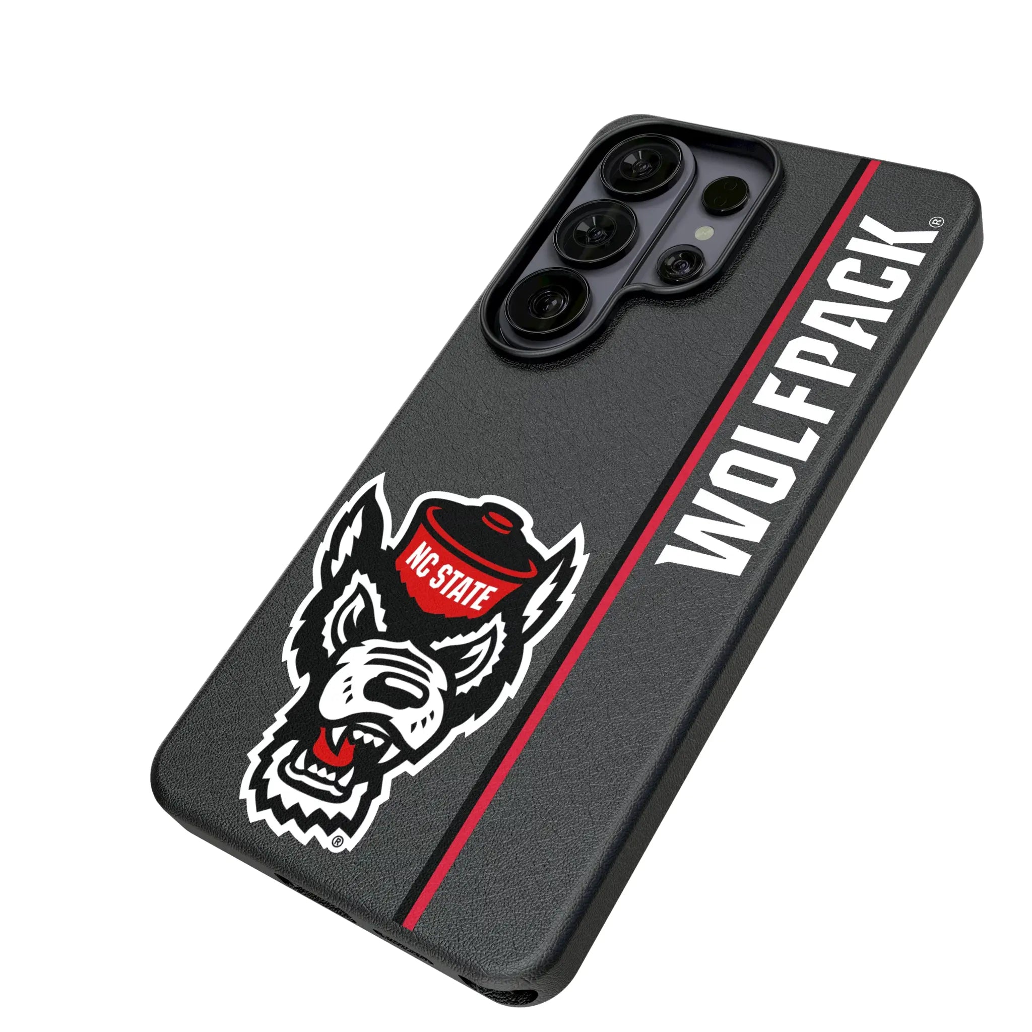 North Carolina State University Wolfpack Sidebar Galaxy MagSafe Compatible Phone Case for Samsung Galaxy - Isometric View#Device_Galaxy S26 Ultra
