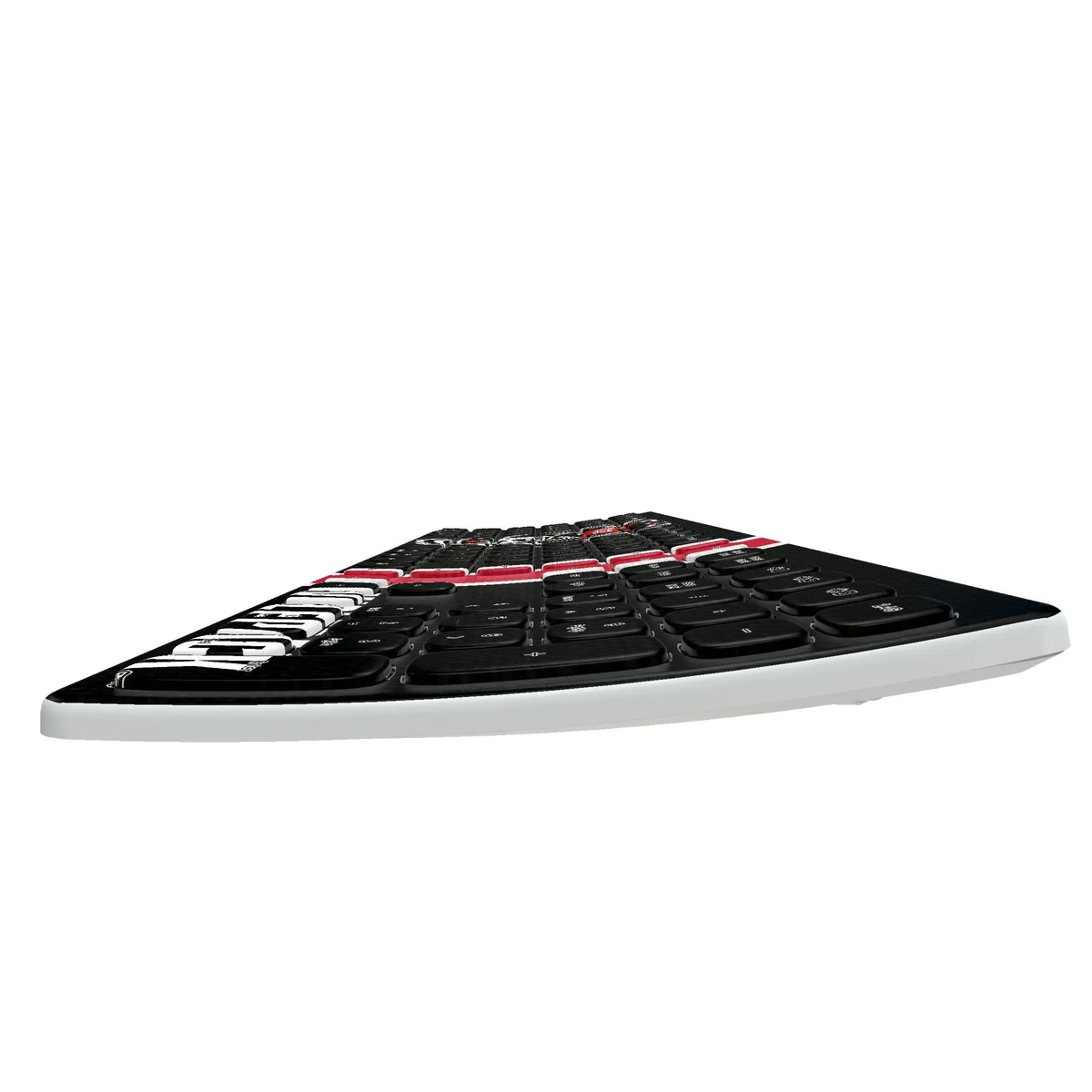North Carolina State University Wolfpack Stripe KKB605 Curved Wireless Keyboard