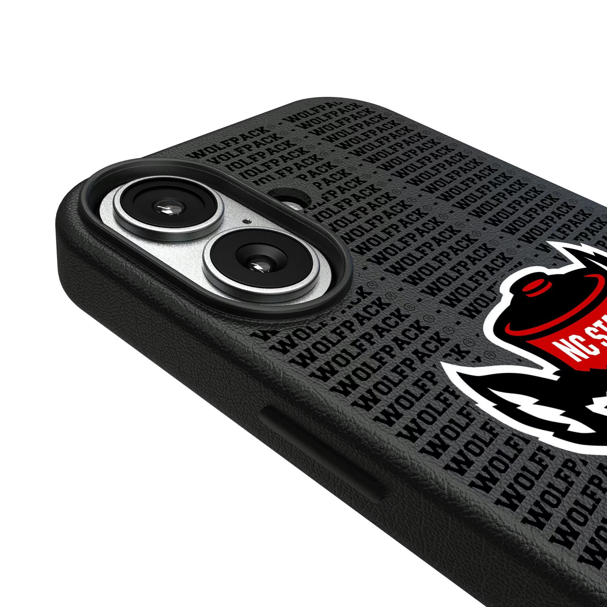 North Carolina State University Wolfpack Text Backdrop iPhone MagSafe Compatible Phone Case for Apple iPhone - Detail#Device_iPhone 17