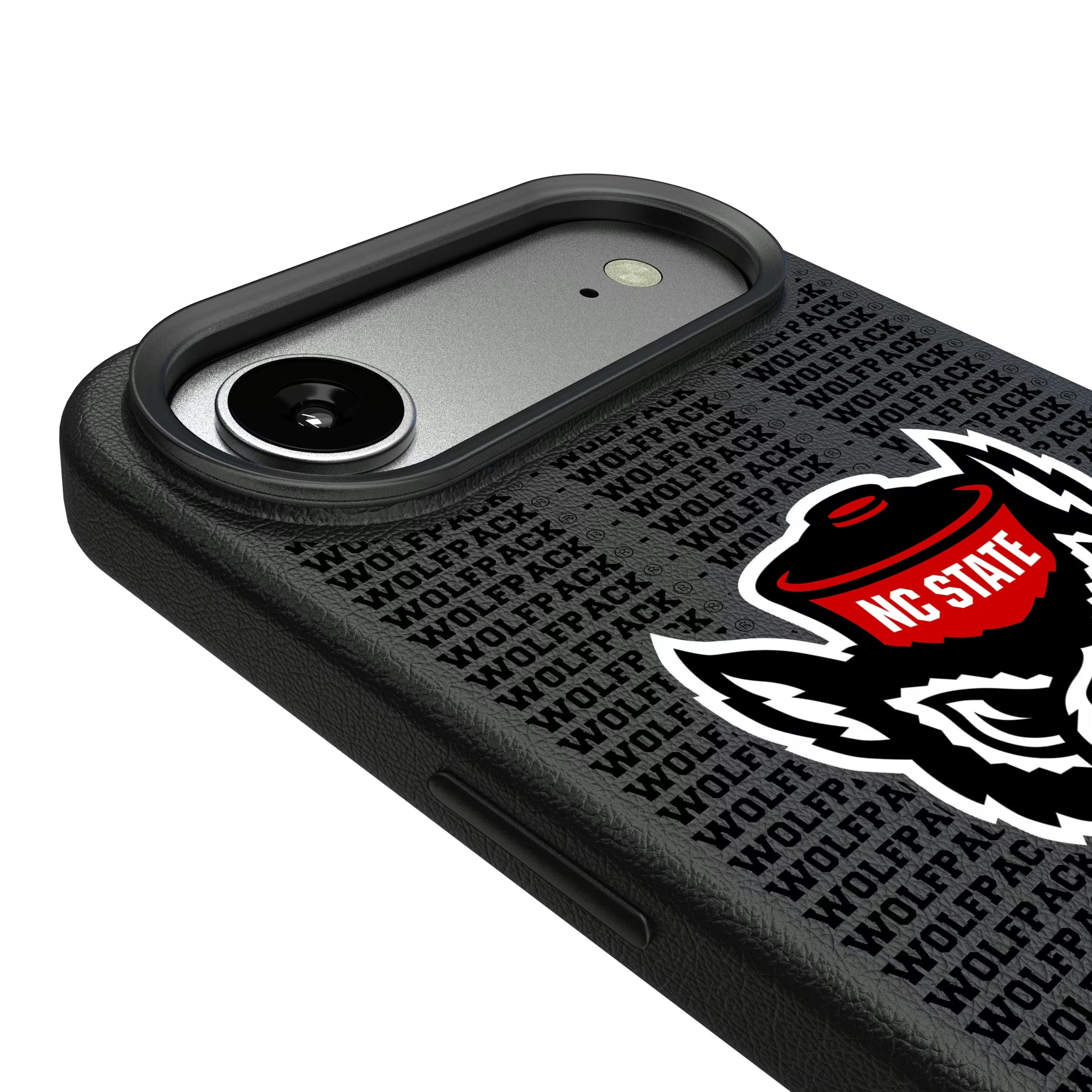 North Carolina State University Wolfpack Text Backdrop iPhone MagSafe Compatible Phone Case for Apple iPhone - Detail#Device_iPhone Air