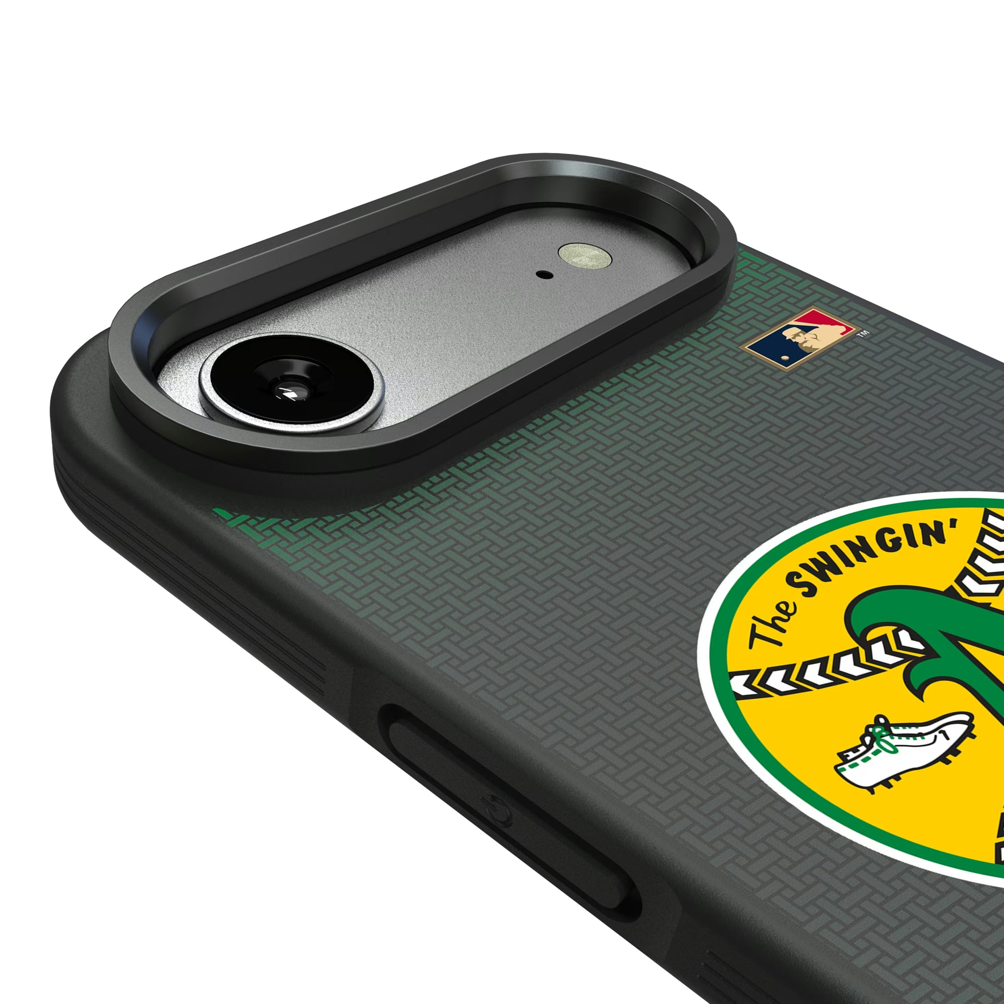 Oakland As 1971-1981 - Cooperstown Collection Linen iPhone Bump Phone Case for Apple iPhone - Detail#Device_iPhone Air