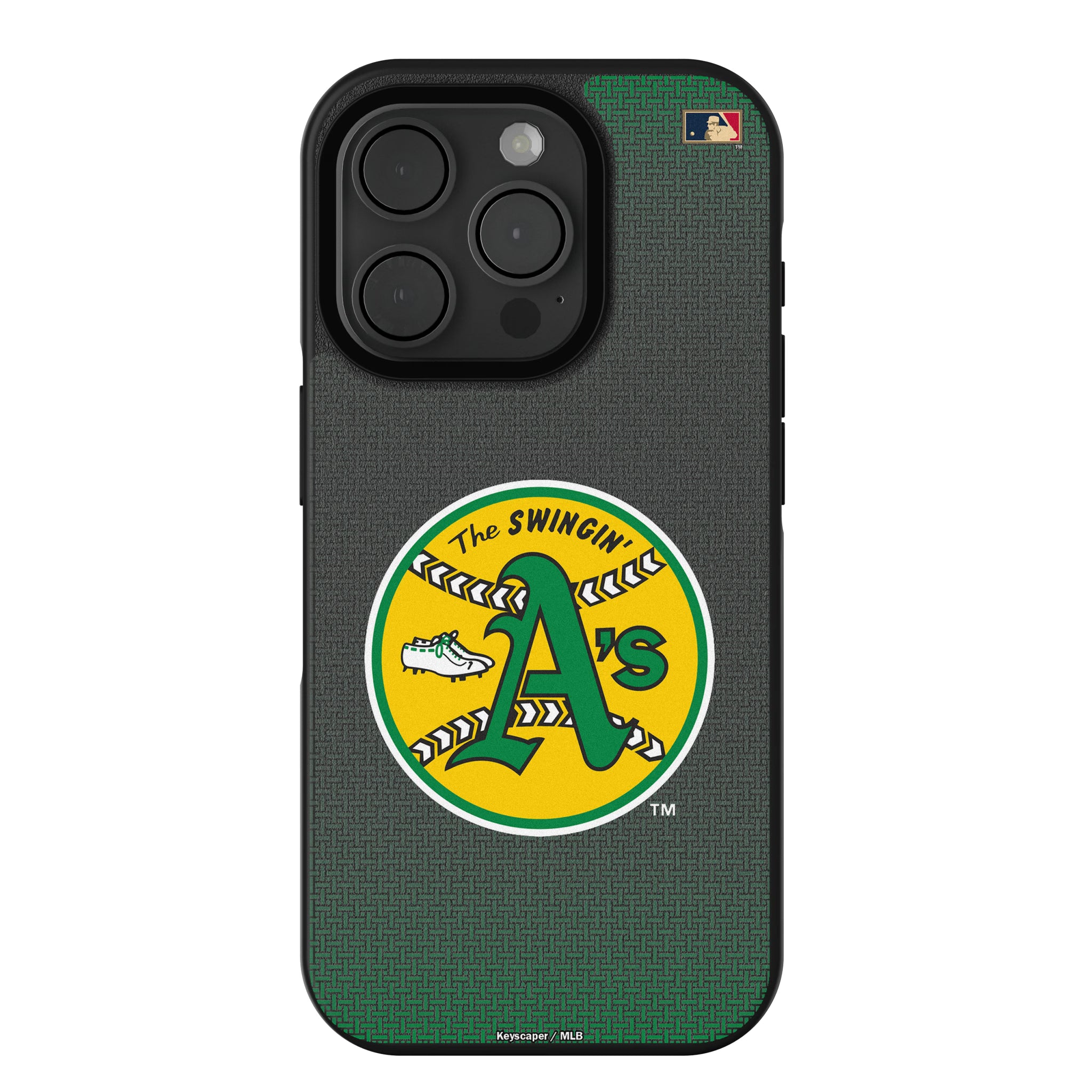 Oakland As 1971-1981 - Cooperstown Collection Linen iPhone Bump Phone Case for Apple iPhone