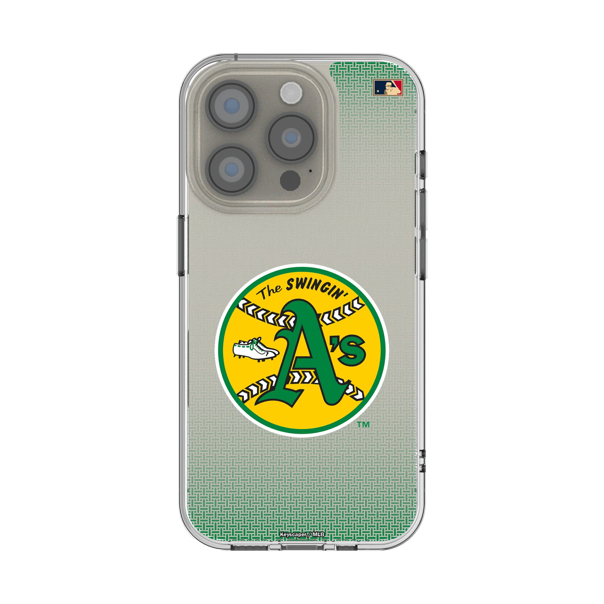 Oakland As 1971-1981 - Cooperstown Collection Linen iPhone Clear Phone Case for Apple iPhone