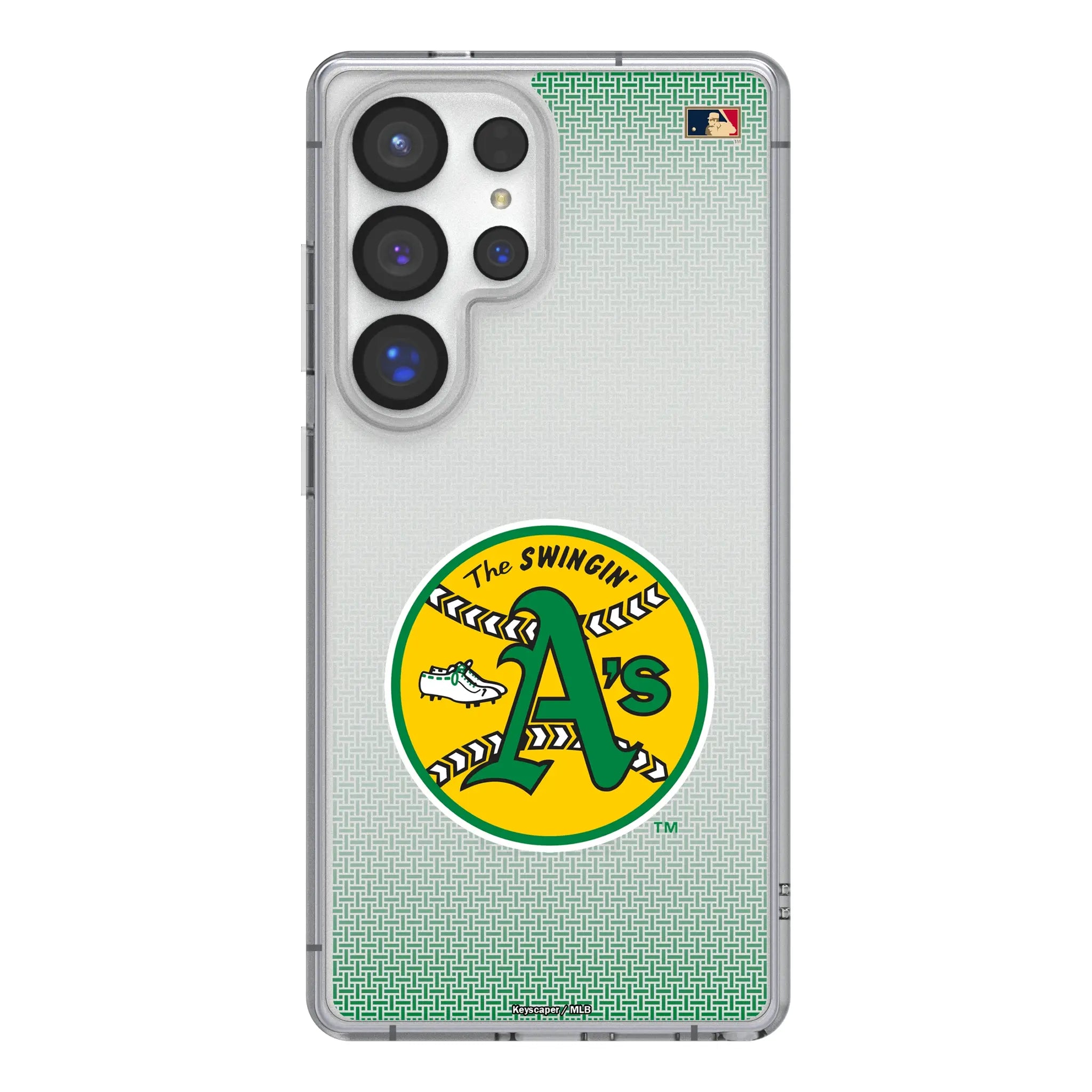 Oakland As 1971-1981 - Cooperstown Collection Linen Galaxy Clear Phone Case for Samsung Galaxy#Device_Galaxy S25 Ultra