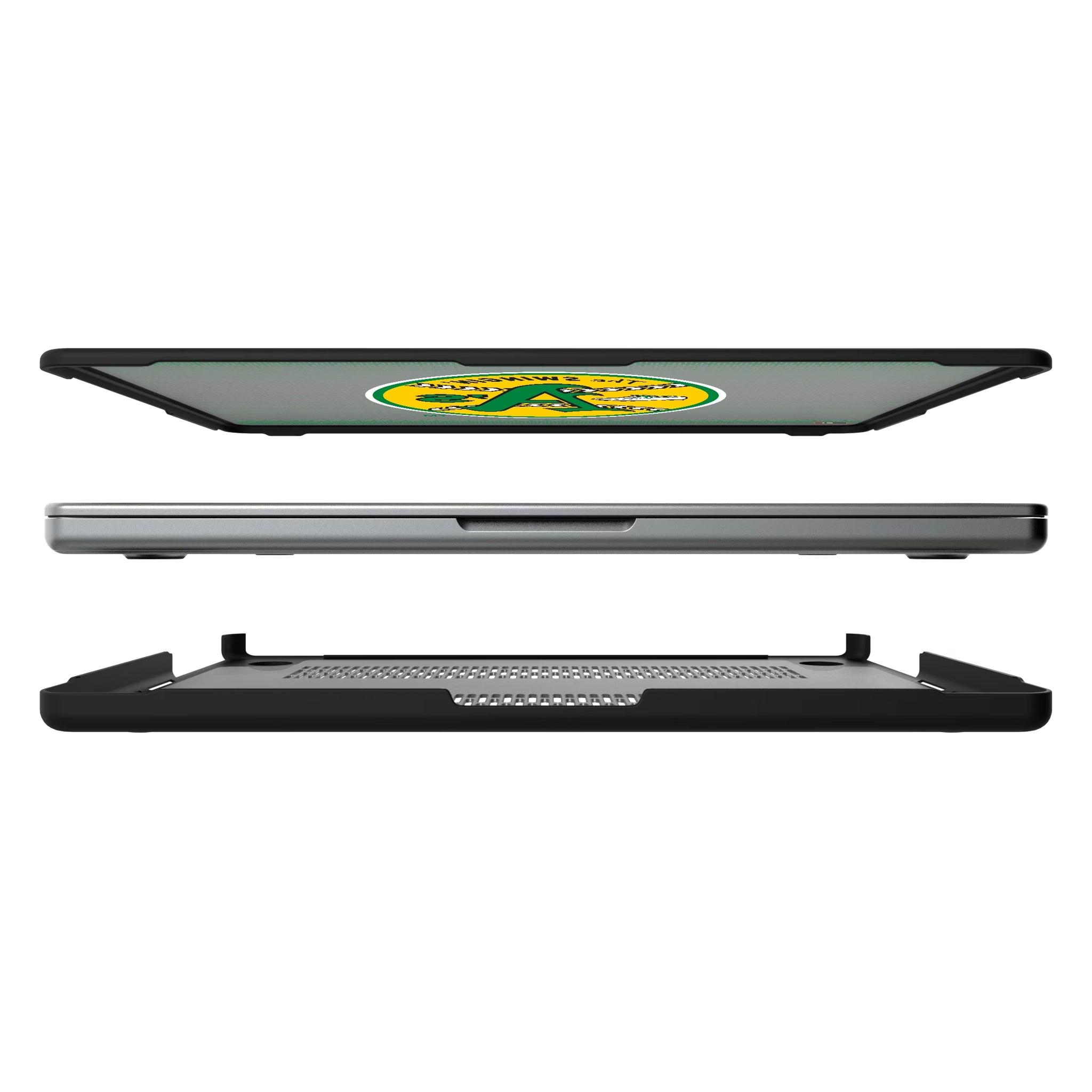 Oakland As 1971-1981 - Cooperstown Collection Linen MacBook Laptop Case for Apple MacBook#Device_MacBook Pro (14-inch, 2021) / MacBook Pro (14-inch, 2023) / MacBook Pro (14-inch, 2024)