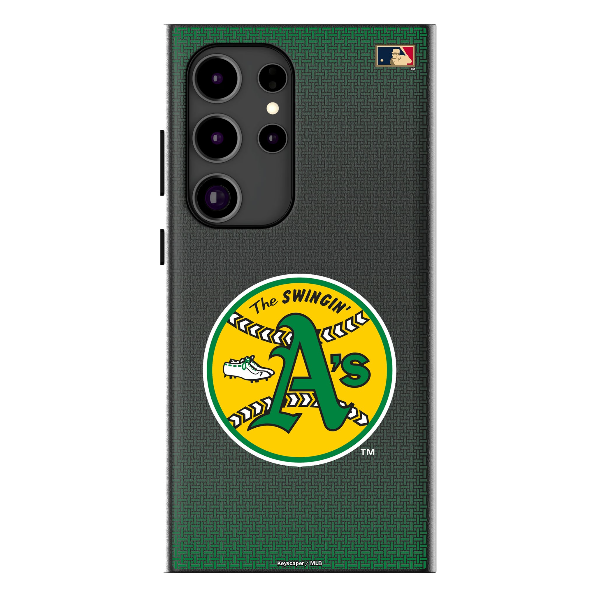 Oakland As 1971-1981 - Cooperstown Collection Linen Galaxy MagSafe Compatible Phone Case for Samsung Galaxy