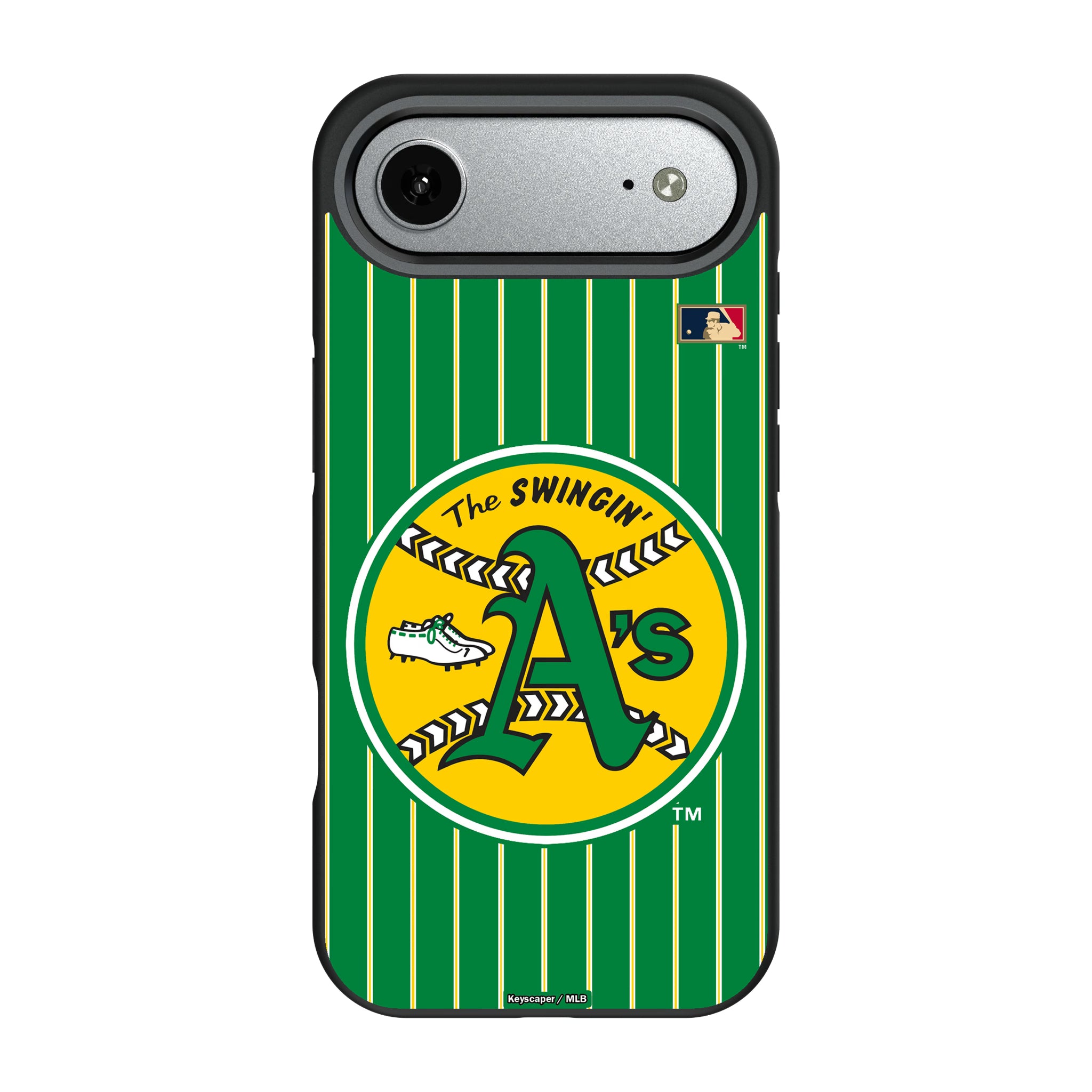 Oakland As 1971-1981 - Cooperstown Collection Pinstripe iPhone Bump Phone Case for Apple iPhone#Device_iPhone Air