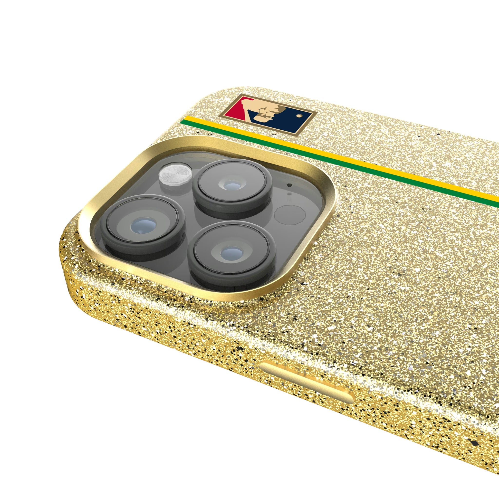 Oakland As 1971-1981 - Cooperstown Collection Sidebar iPhone Bling Phone Case for Apple iPhone - Detail