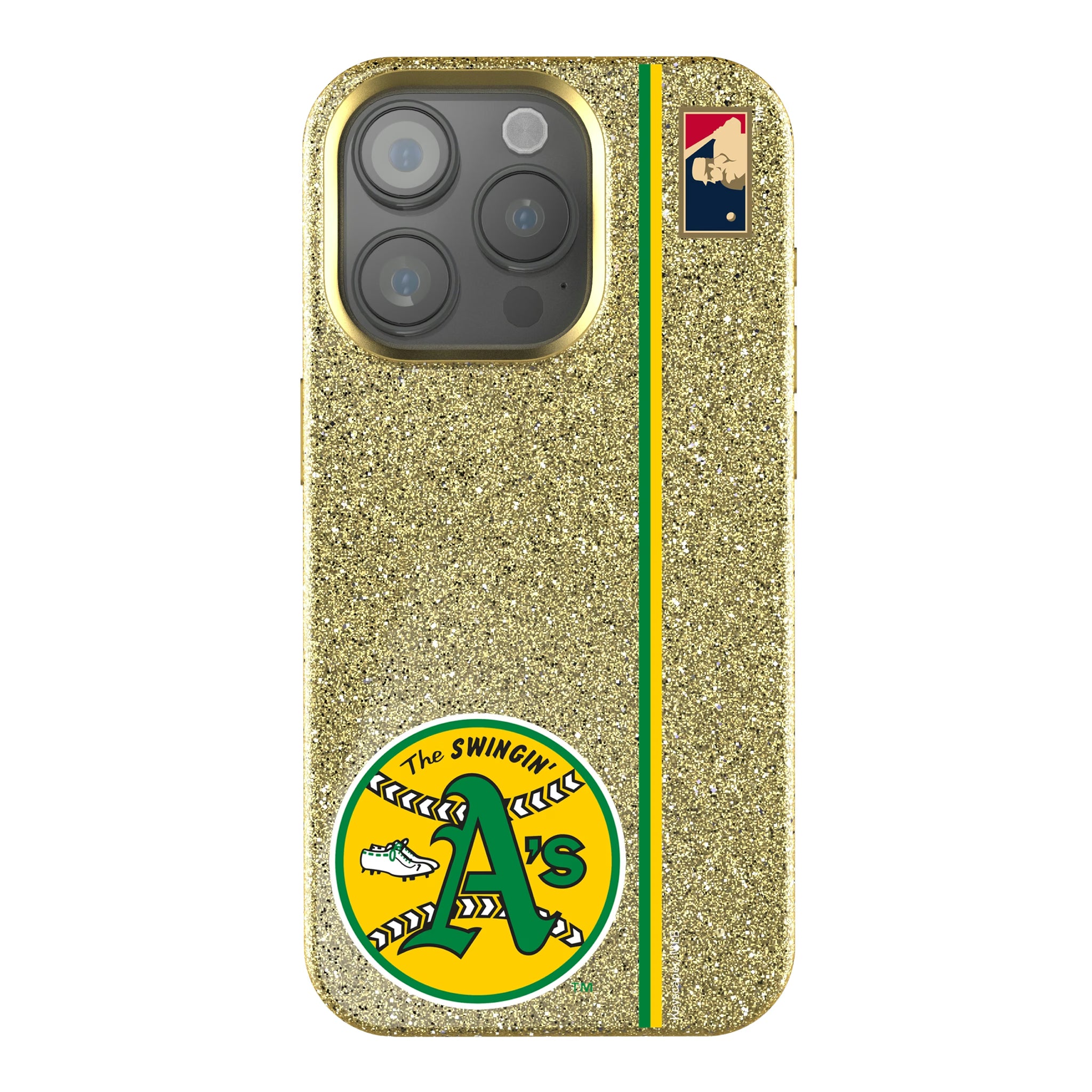 Oakland As 1971-1981 - Cooperstown Collection Sidebar iPhone Bling Phone Case for Apple iPhone