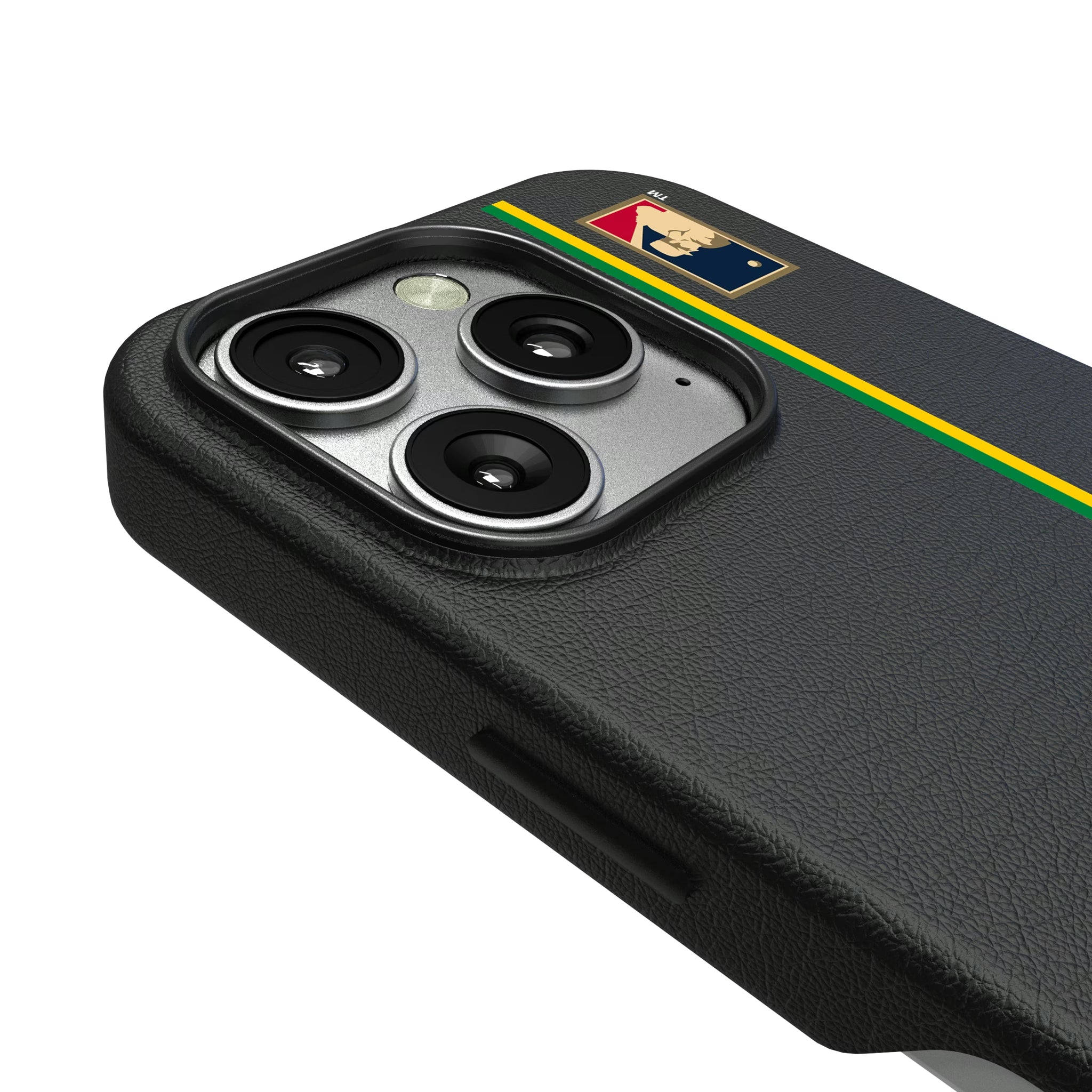 Oakland As 1971-1981 - Cooperstown Collection Sidebar iPhone MagSafe Compatible Phone Case for Apple iPhone - Detail