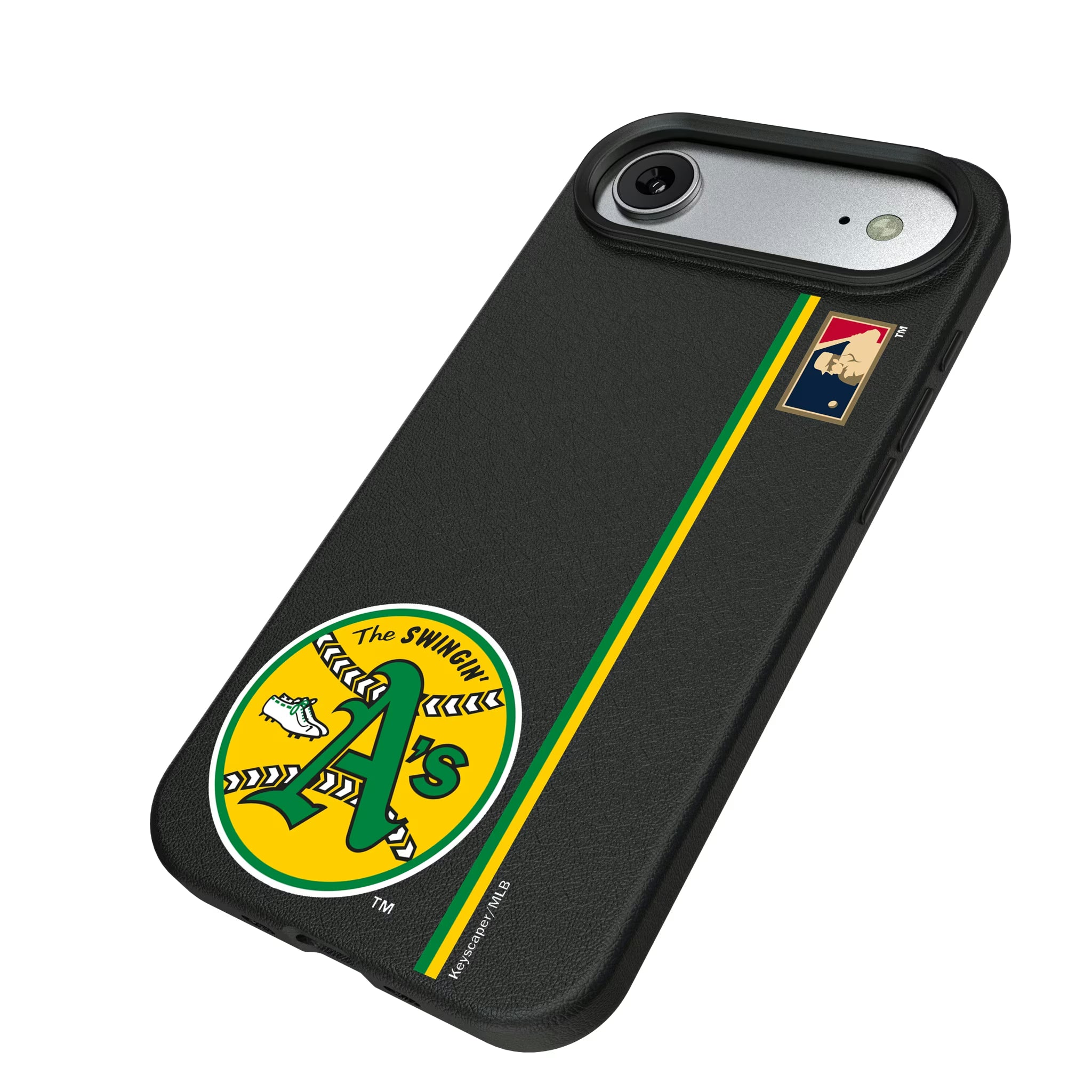 Oakland As 1971-1981 - Cooperstown Collection Sidebar iPhone MagSafe Compatible Phone Case for Apple iPhone - Isometric View#Device_iPhone Air