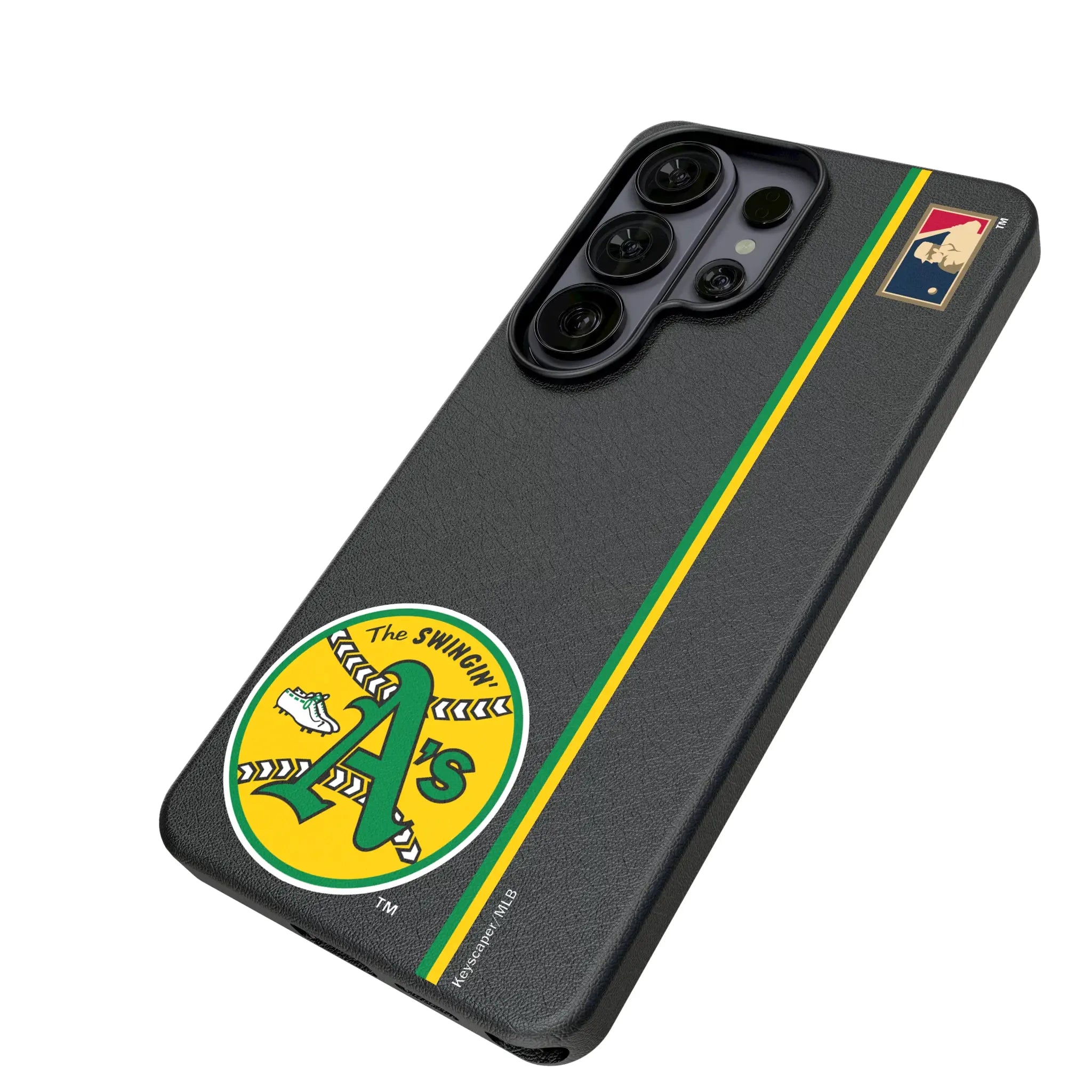 Oakland As 1971-1981 - Cooperstown Collection Sidebar Galaxy MagSafe Compatible Phone Case for Samsung Galaxy - Isometric View#Device_Galaxy S26 Ultra