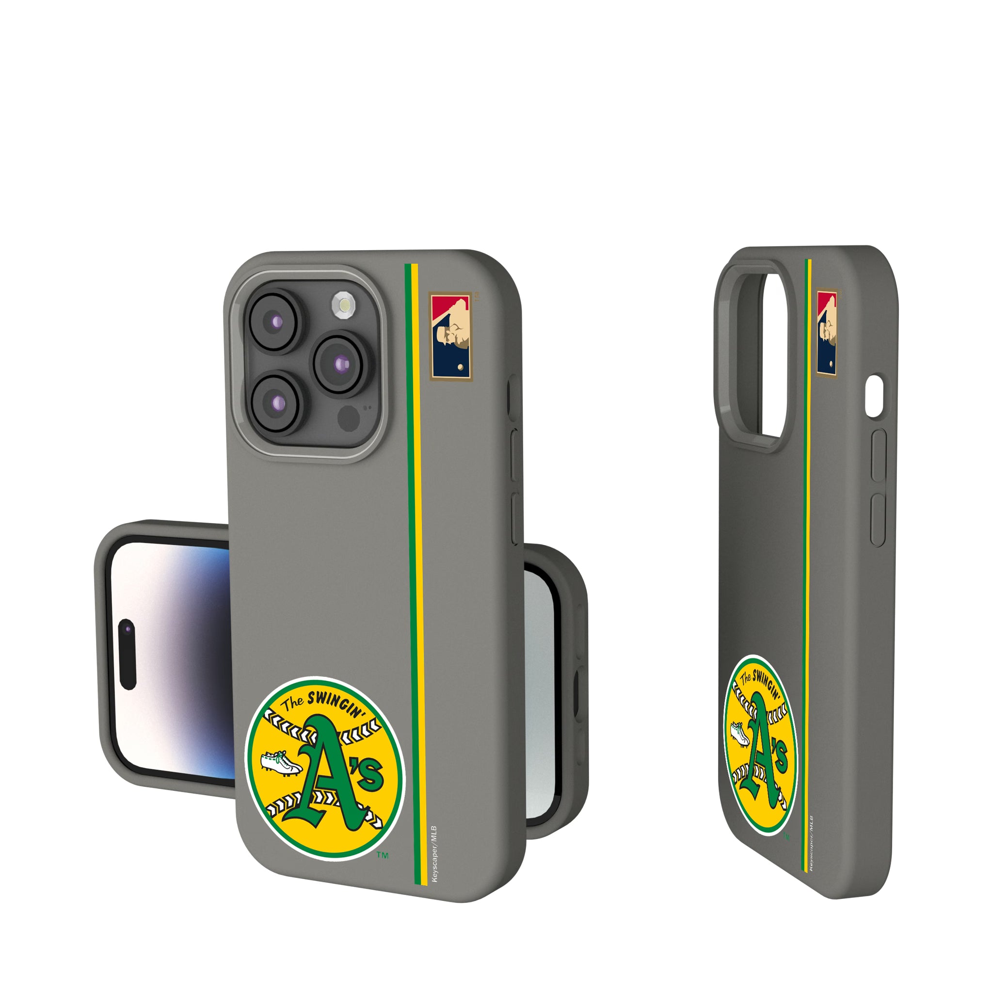 Oakland As 1971-1981 - Cooperstown Collection Sidebar iPhone Soft Touch Phone Case for Apple iPhone