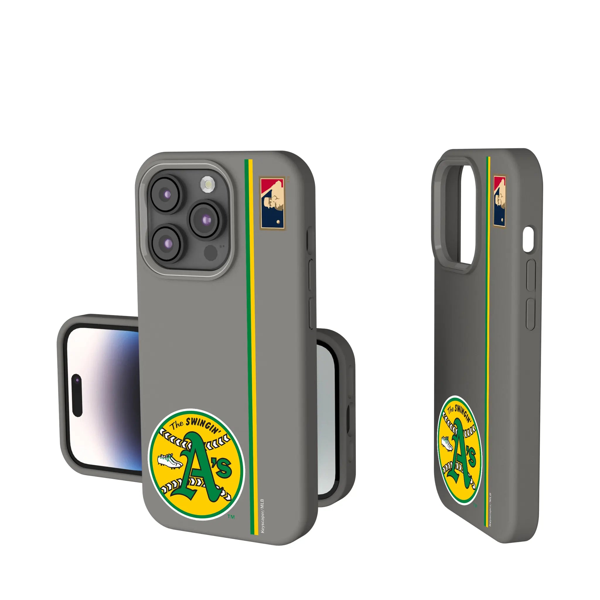 Oakland As 1971-1981 - Cooperstown Collection Sidebar iPhone Soft Touch Phone Case for Apple iPhone