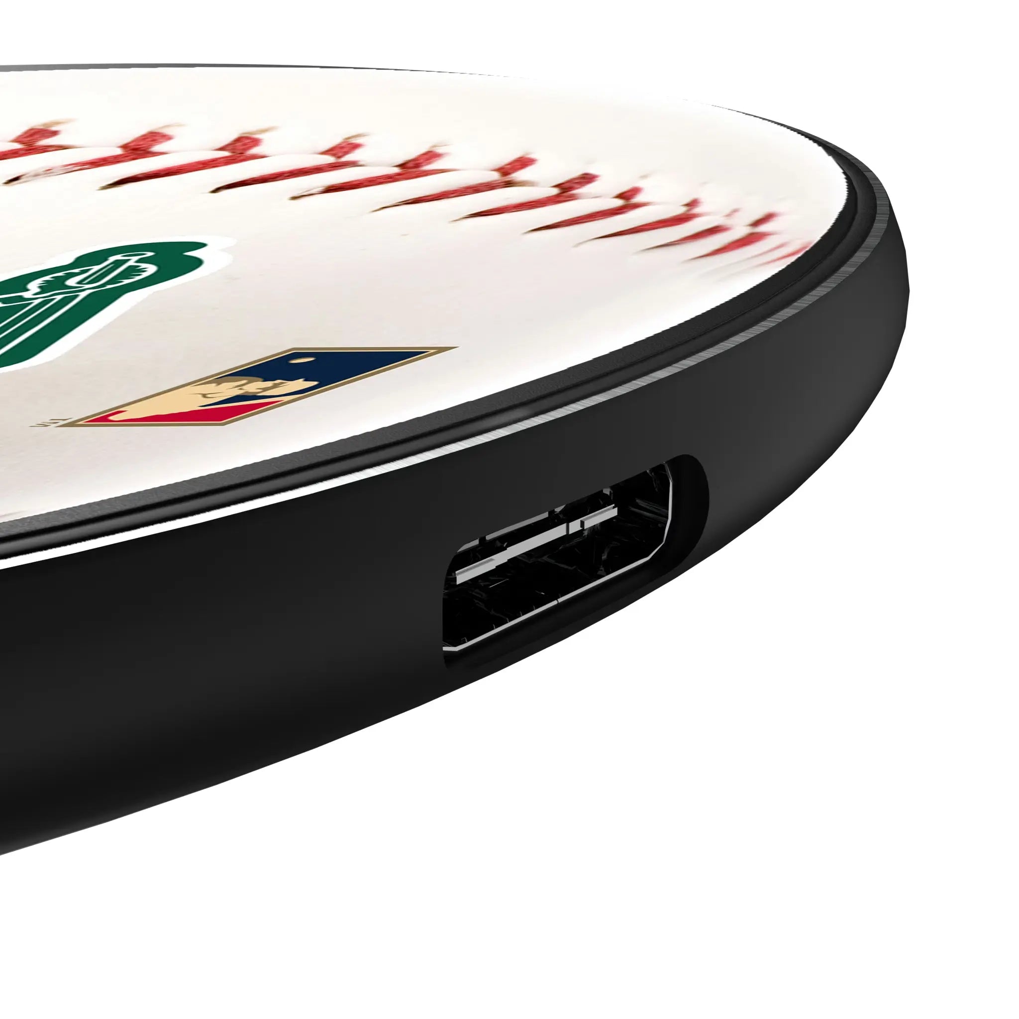Oakland As Home 1988 - Cooperstown Collection Baseball 15-Watt Wireless Charger - Detail