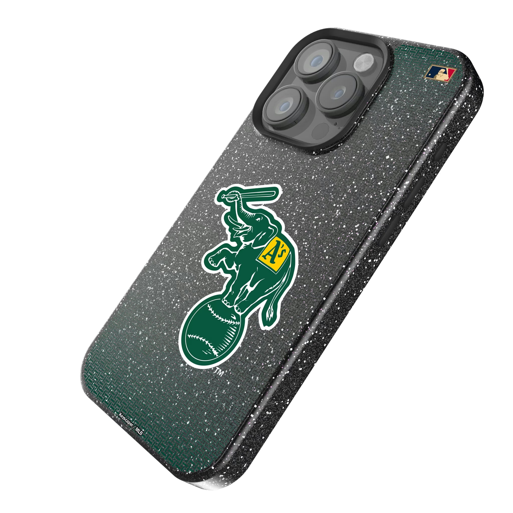 Oakland As Home 1988 - Cooperstown Collection Linen iPhone Bling Phone Case for Apple iPhone - Isometric View