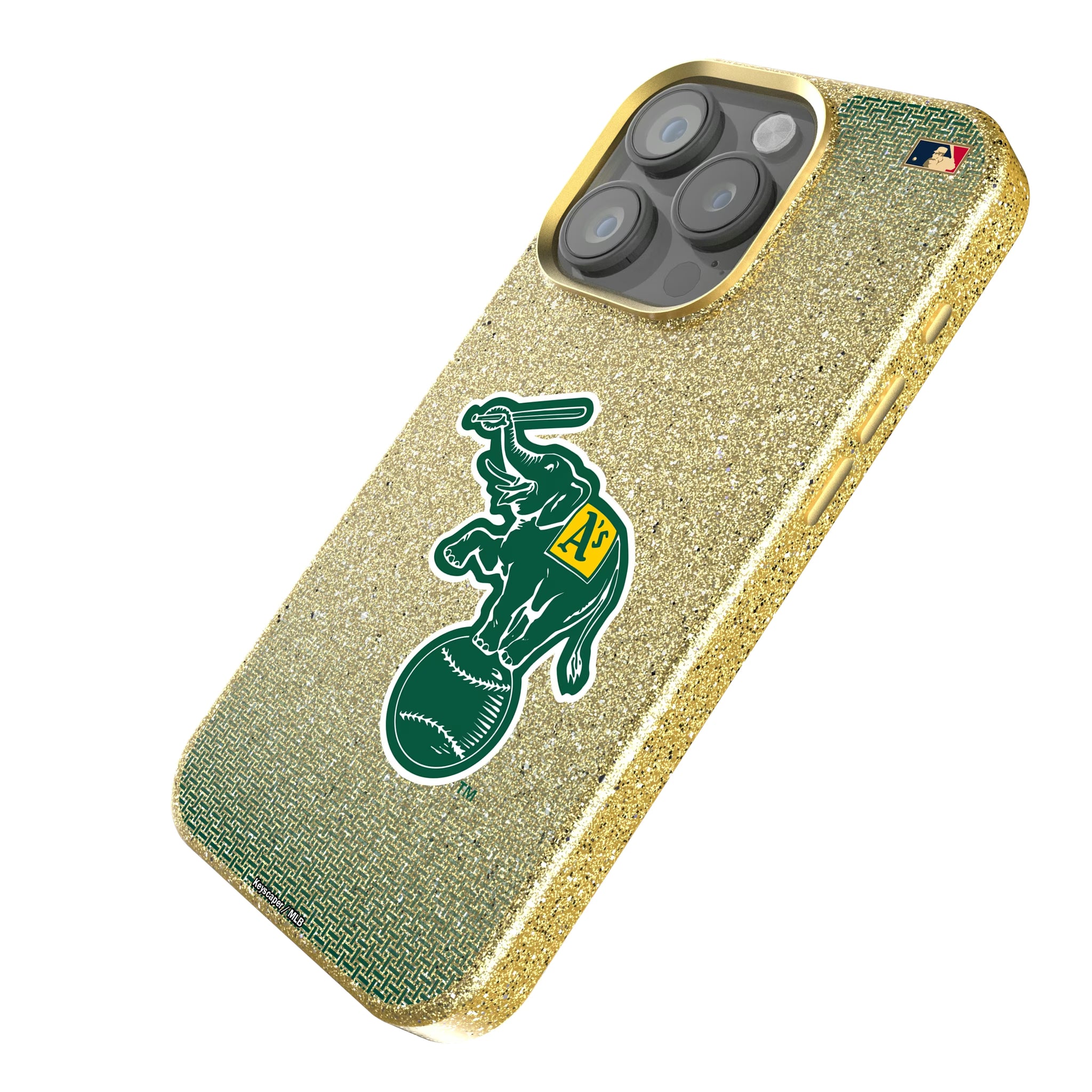 Oakland As Home 1988 - Cooperstown Collection Linen iPhone Bling Phone Case for Apple iPhone - Isometric View