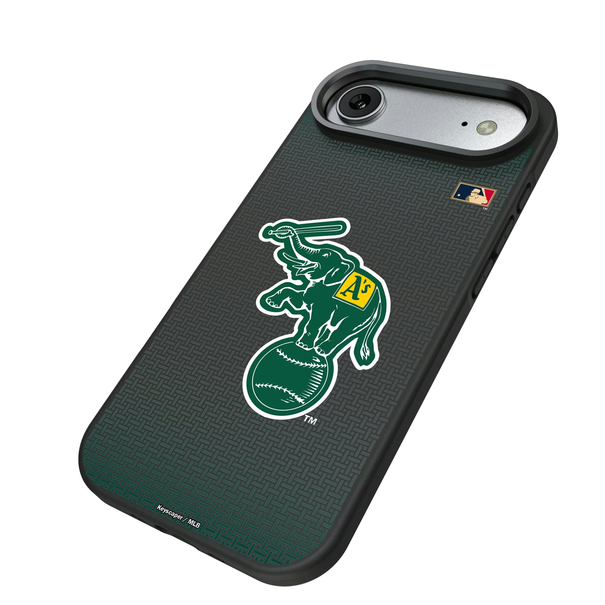 Oakland As Home 1988 - Cooperstown Collection Linen iPhone Bump Phone Case for Apple iPhone - Isometric View#Device_iPhone Air