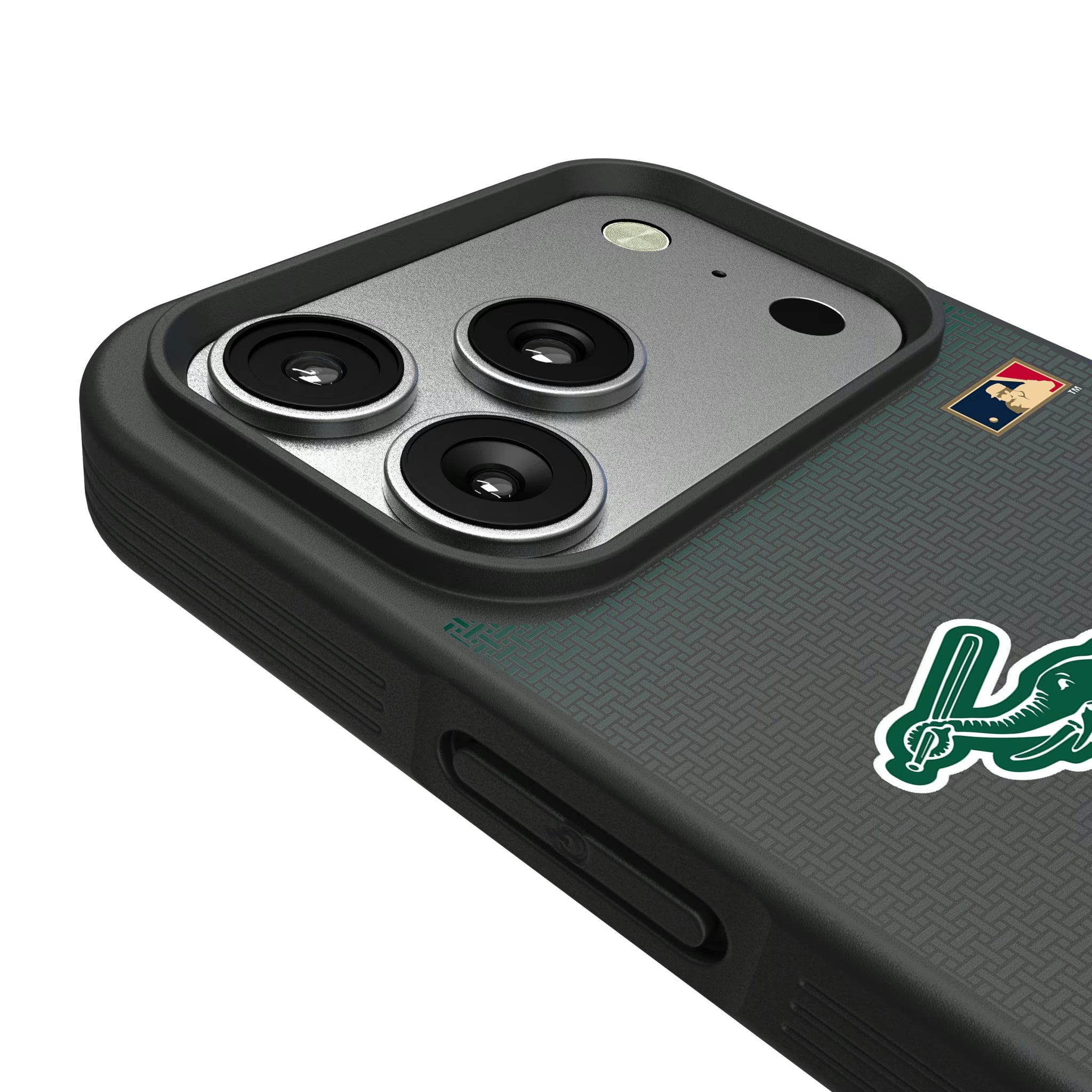 Oakland As Home 1988 - Cooperstown Collection Linen iPhone Bump Phone Case for Apple iPhone - Detail#Device_iPhone 17 Pro