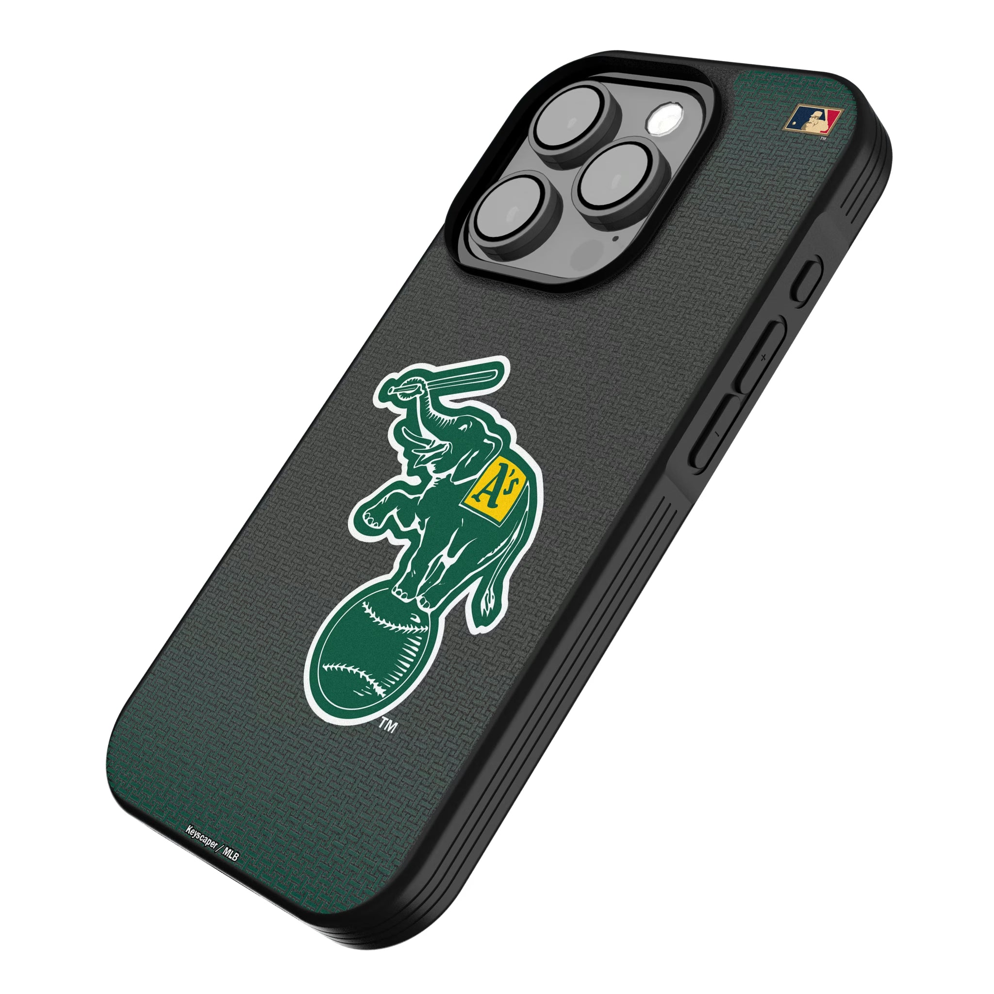 Oakland As Home 1988 - Cooperstown Collection Linen iPhone Bump Phone Case for Apple iPhone - Isometric View
