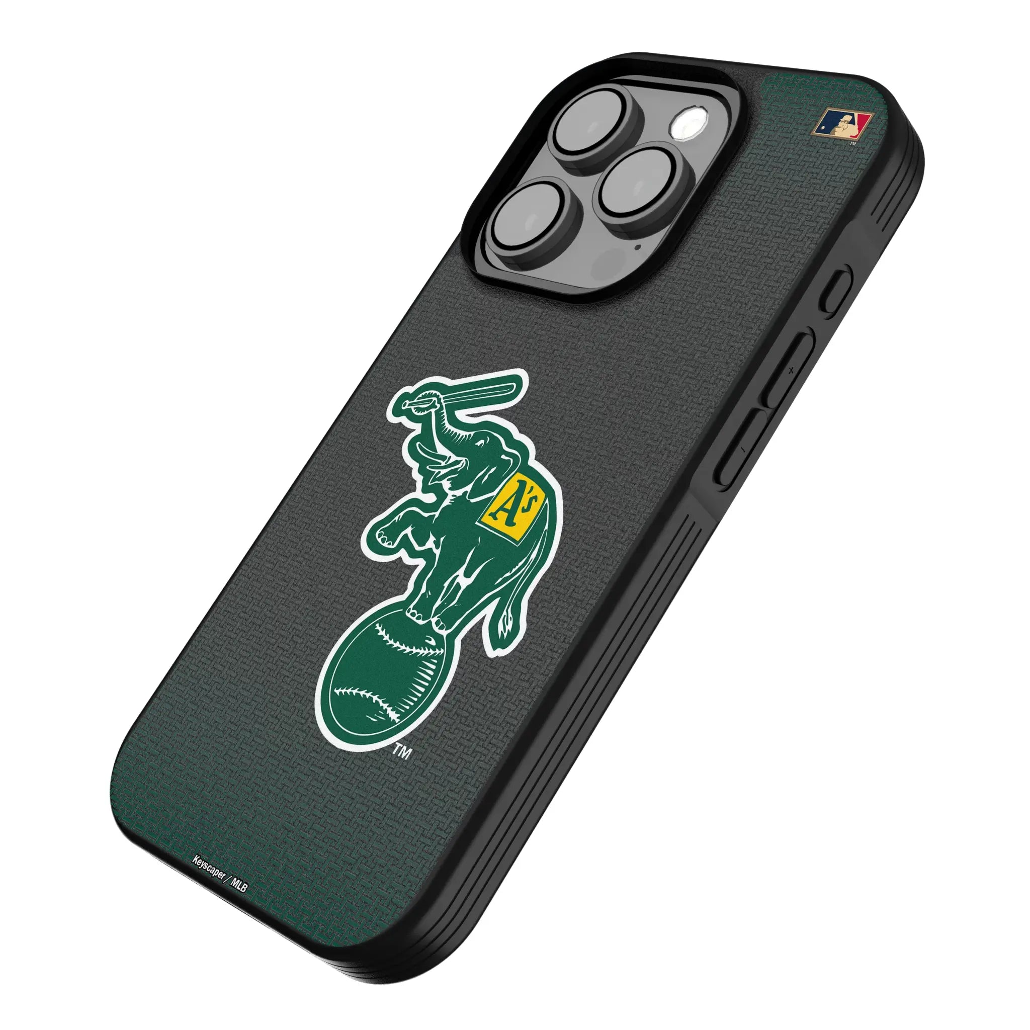Oakland As Home 1988 - Cooperstown Collection Linen iPhone Bump Phone Case for Apple iPhone - Isometric View