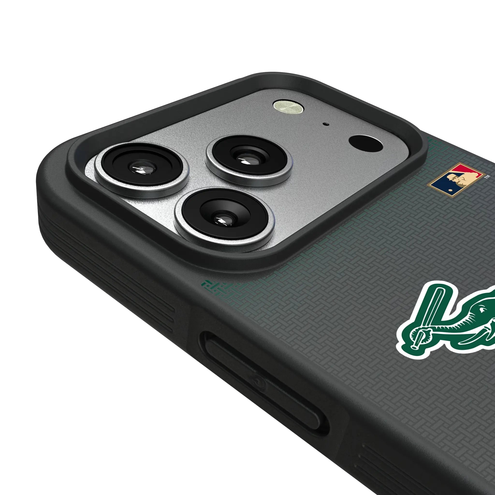 Oakland As Home 1988 - Cooperstown Collection Linen iPhone Bump Phone Case for Apple iPhone - Detail#Device_iPhone 17 Pro