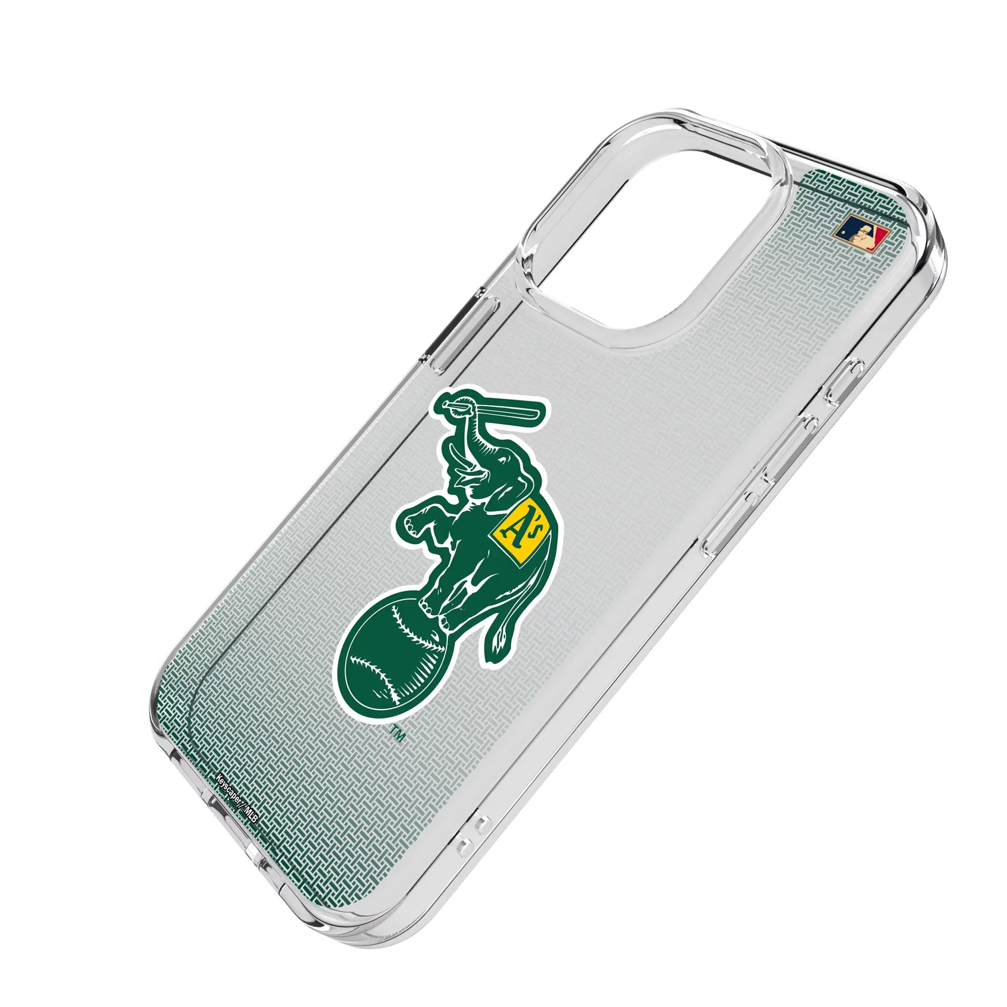 Oakland As Home 1988 - Cooperstown Collection Linen iPhone Clear Phone Case for Apple iPhone - Isometric View