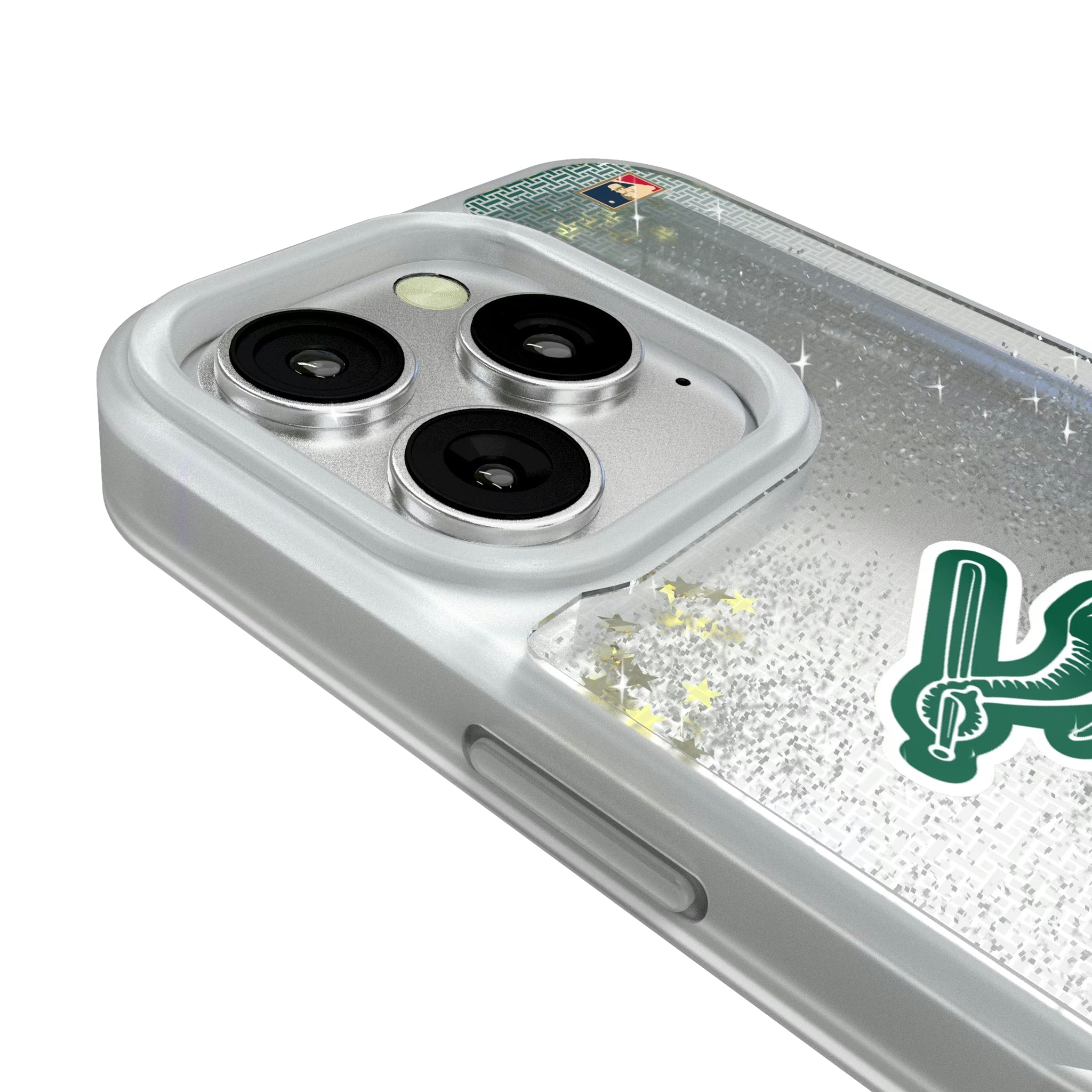 Oakland As Home 1988 - Cooperstown Collection Linen iPhone Glitter Phone Case for Apple iPhone - Detail#Device_iPhone 16 Pro
