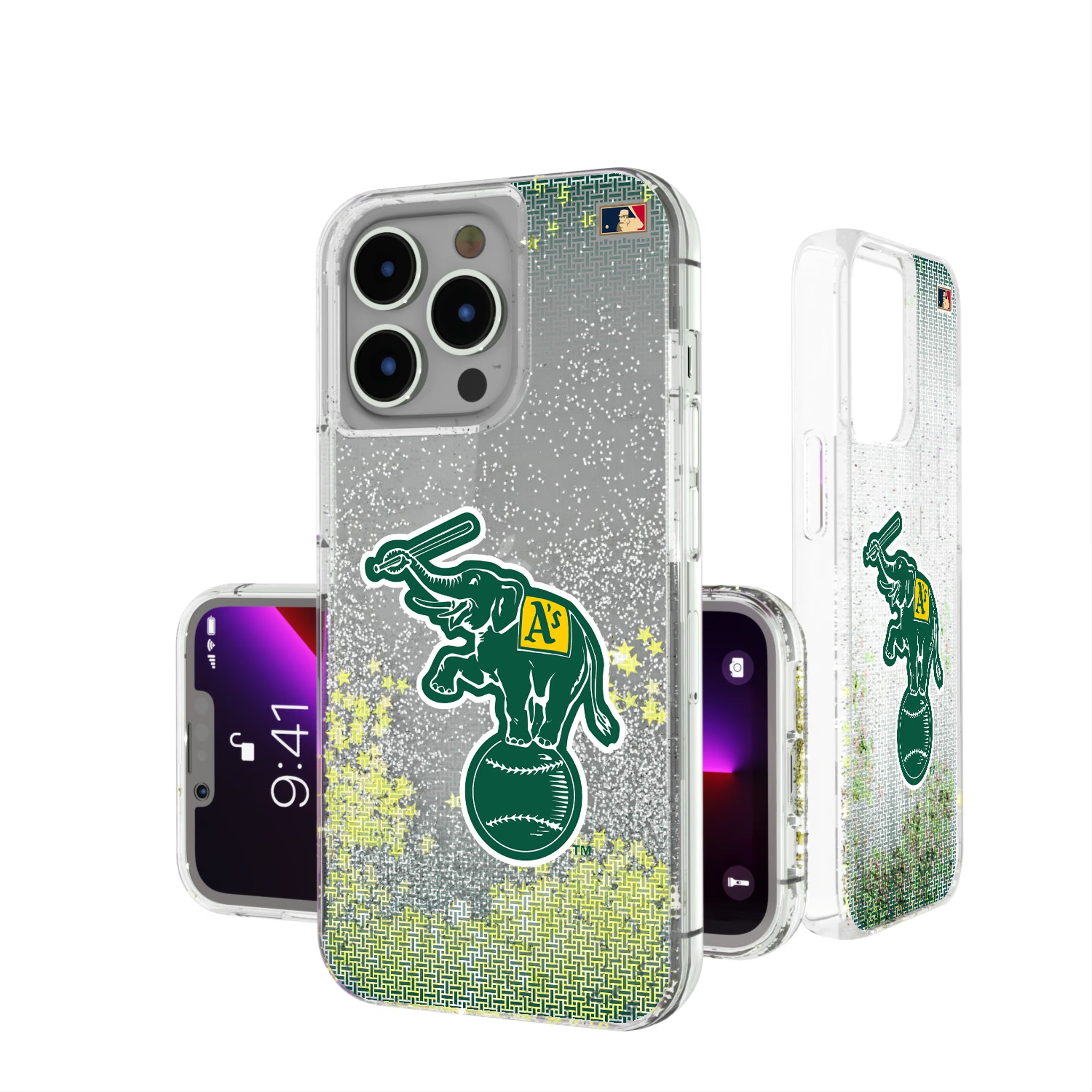 Oakland As Home 1988 - Cooperstown Collection Linen iPhone Glitter Phone Case for Apple iPhone