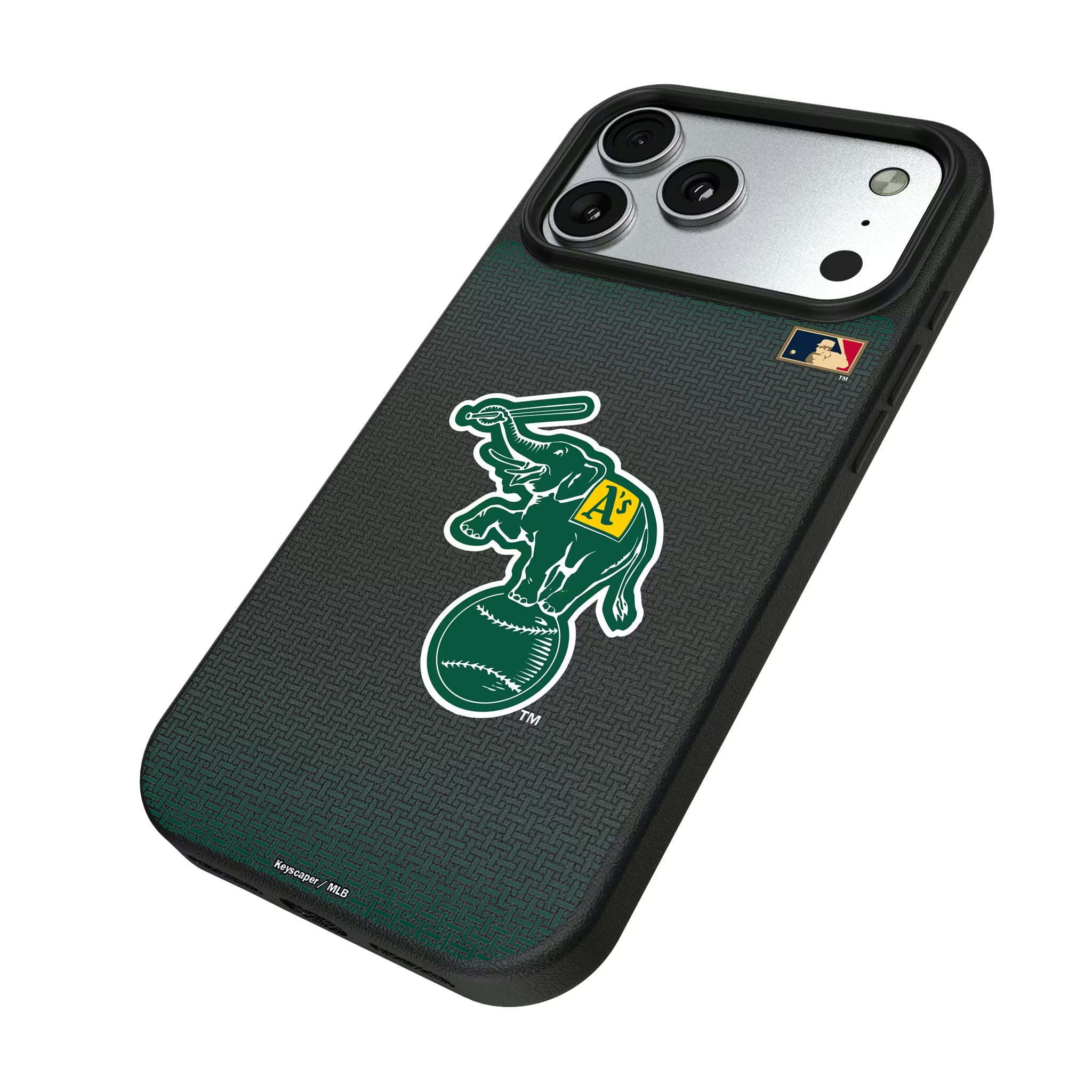 Oakland As Home 1988 - Cooperstown Collection Linen iPhone MagSafe Compatible Phone Case for Apple iPhone - Isometric View#Device_iPhone 17 Pro Max