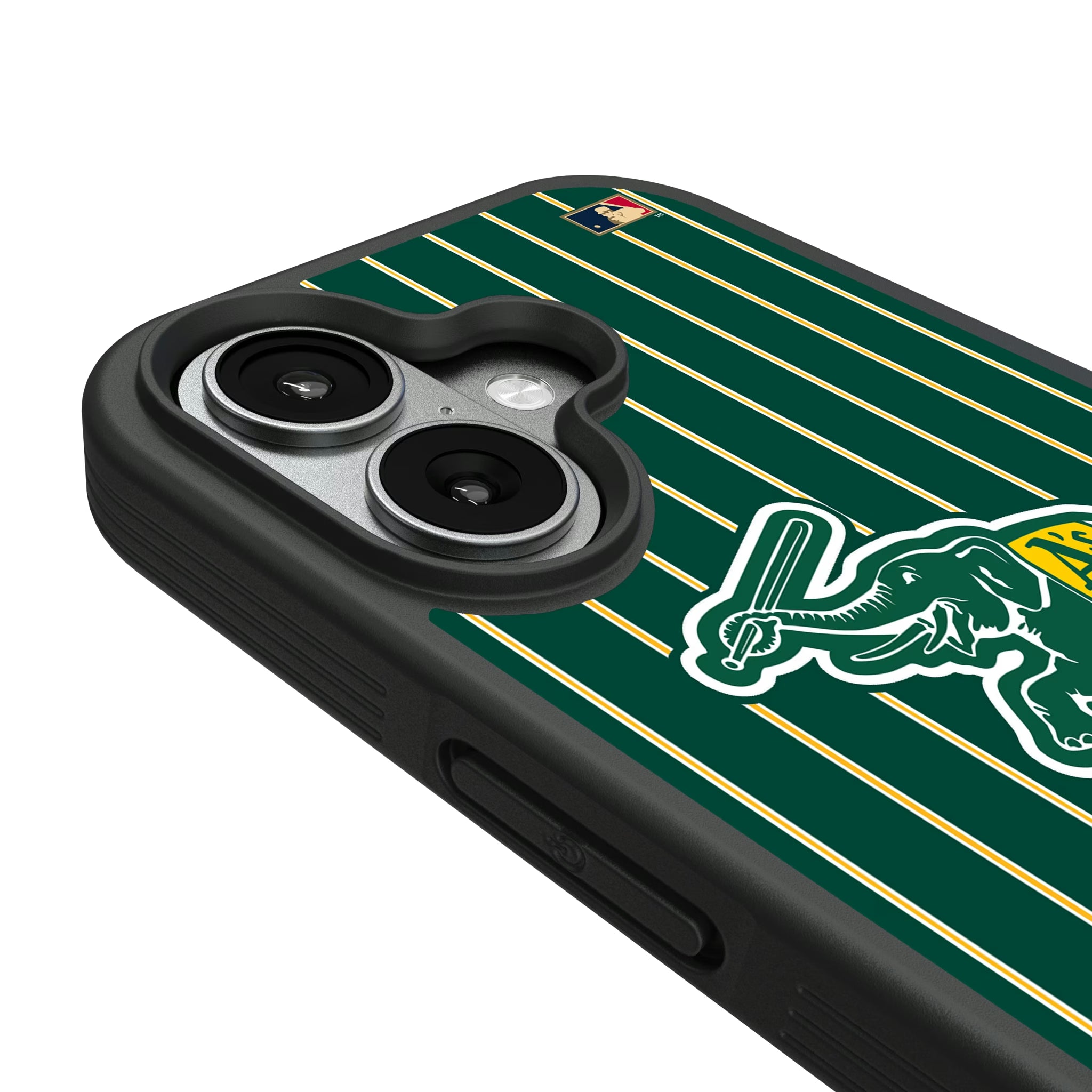 Oakland As Home 1988 - Cooperstown Collection Pinstripe iPhone Bump Phone Case for Apple iPhone - Detail#Device_iPhone 17
