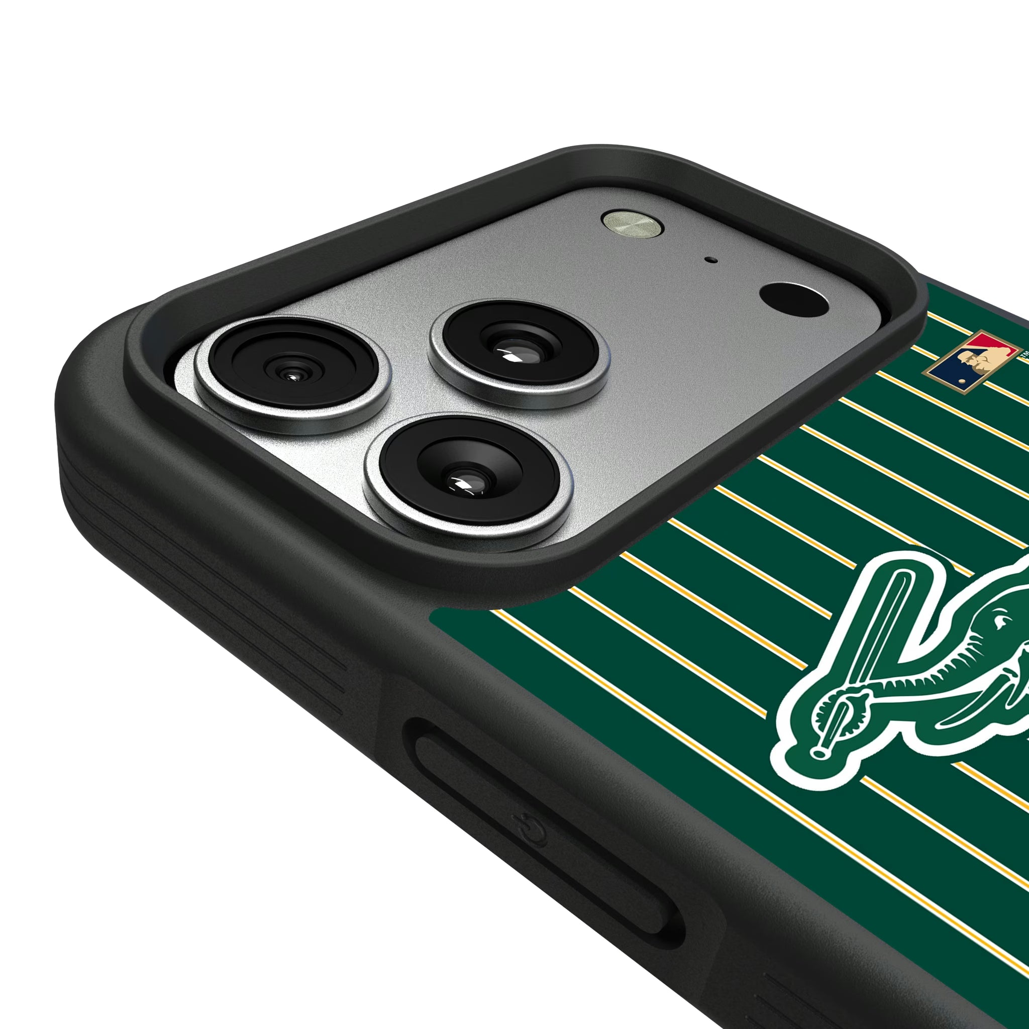 Oakland As Home 1988 - Cooperstown Collection Pinstripe iPhone Bump Phone Case for Apple iPhone - Detail#Device_iPhone 17 Pro Max