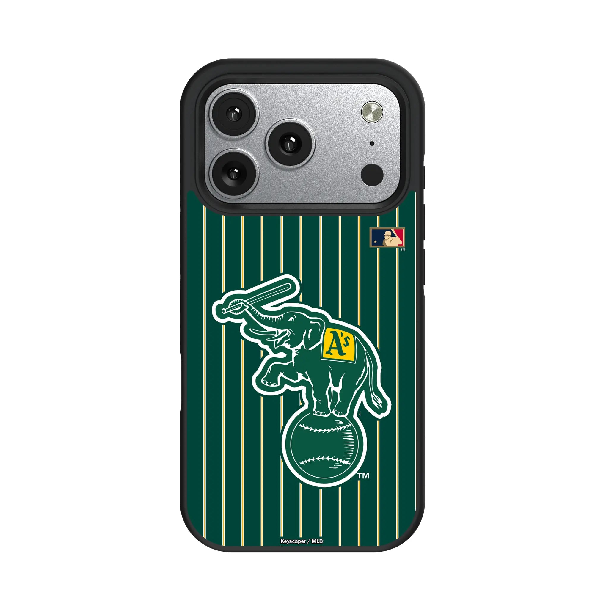 Oakland As Home 1988 - Cooperstown Collection Pinstripe iPhone Bump Phone Case for Apple iPhone#Device_iPhone 17 Pro