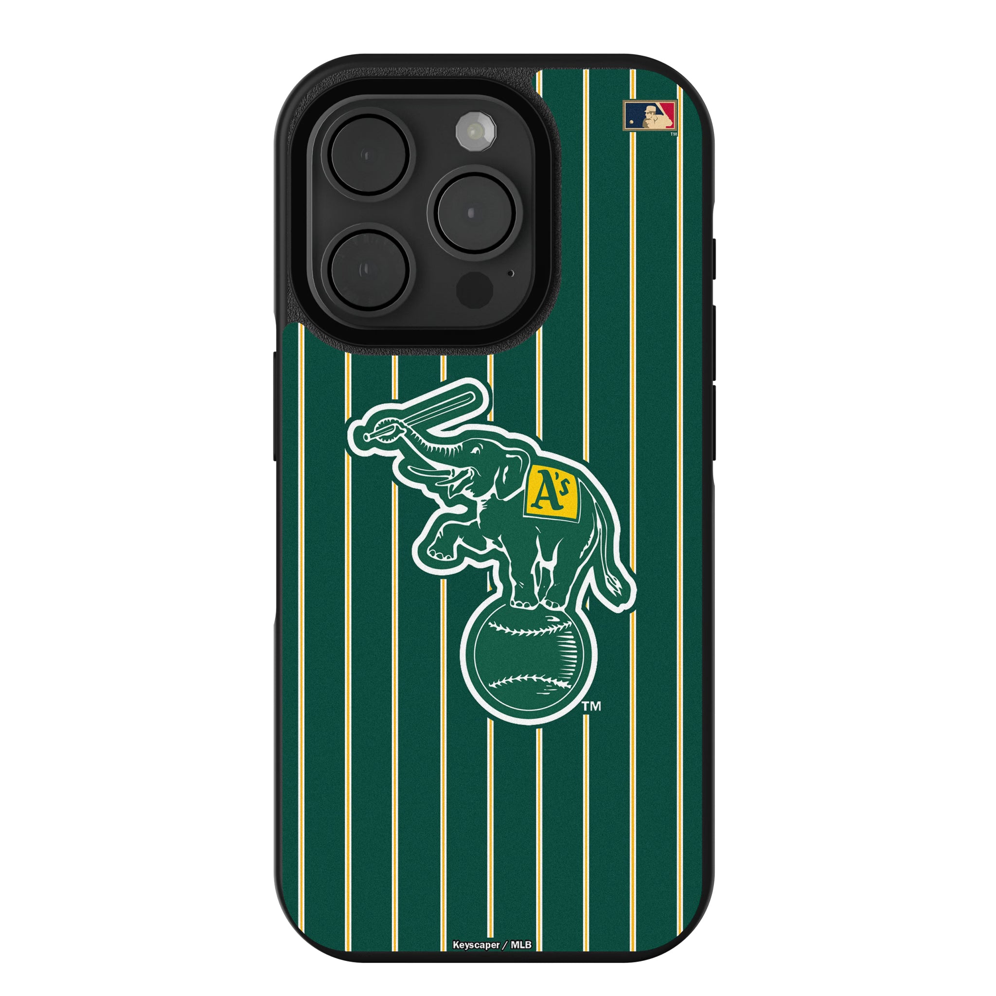 Oakland As Home 1988 - Cooperstown Collection Pinstripe iPhone Bump Phone Case for Apple iPhone
