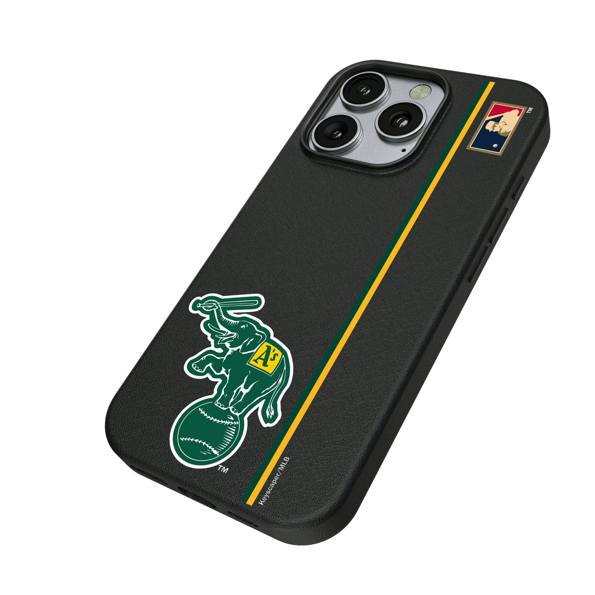 Oakland As Home 1988 - Cooperstown Collection Sidebar iPhone MagSafe Compatible Phone Case for Apple iPhone - Isometric View