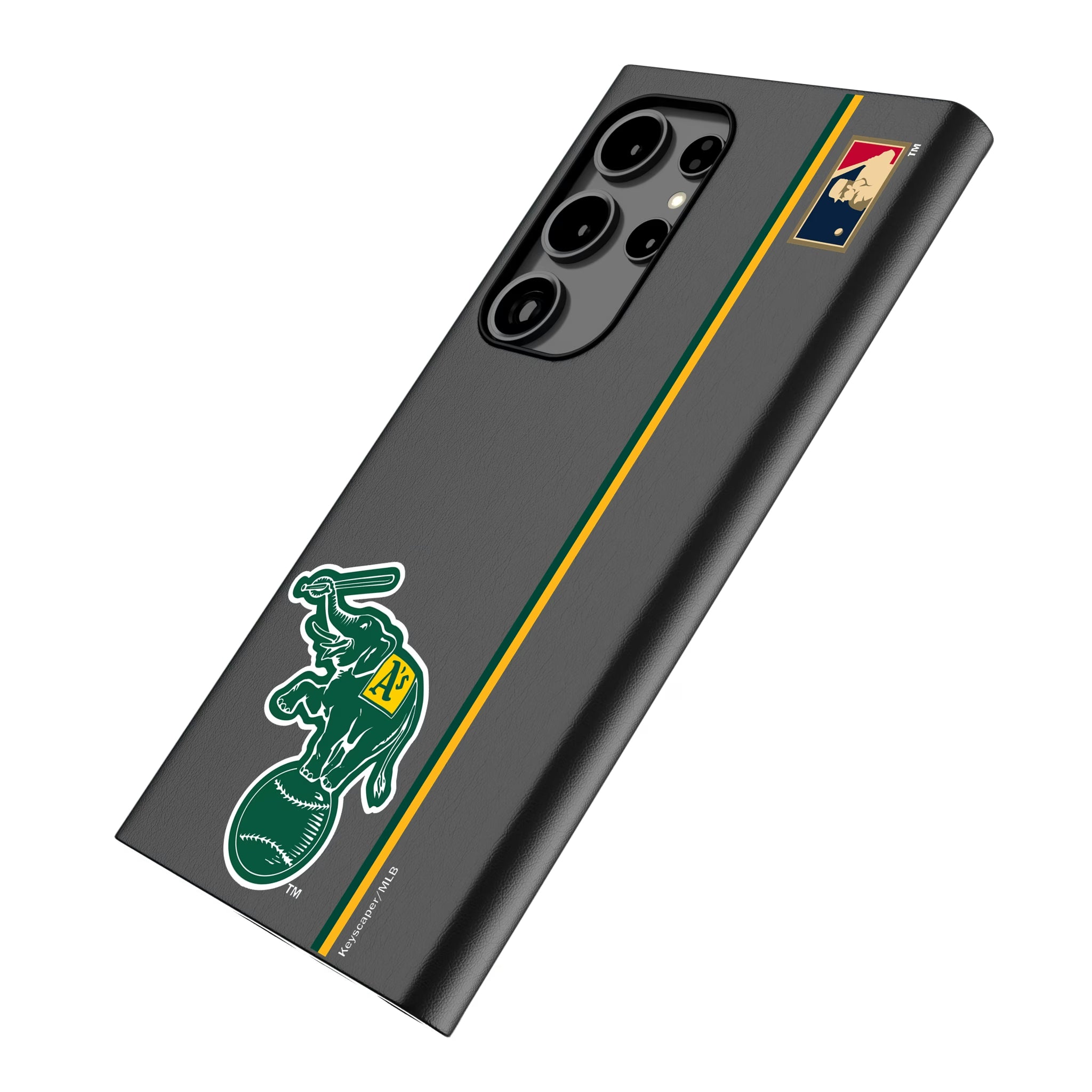 Oakland As Home 1988 - Cooperstown Collection Sidebar Galaxy MagSafe Compatible Phone Case for Samsung Galaxy - Isometric View