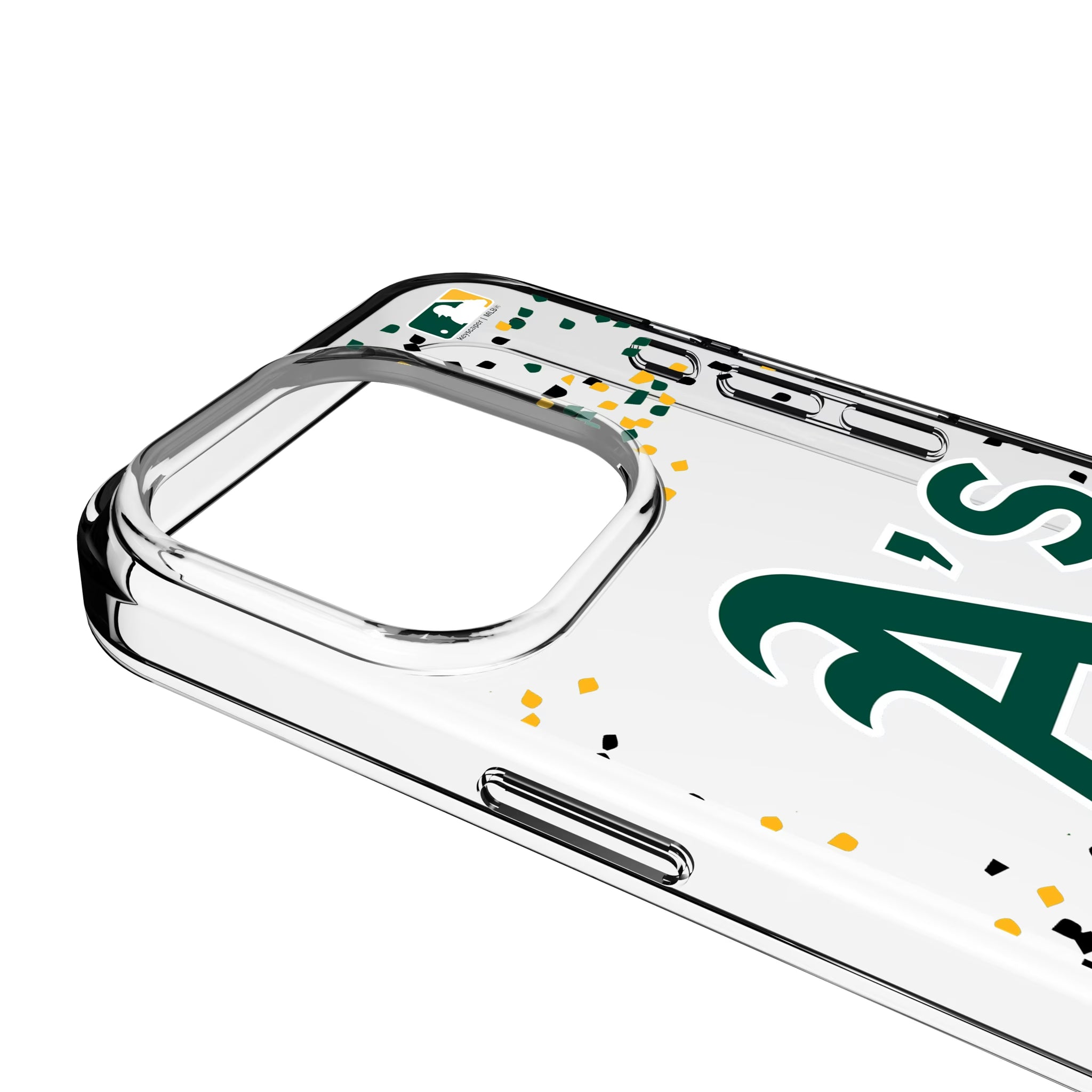 Oakland Athletics Confetti iPhone Clear Phone Case for Apple iPhone - Detail