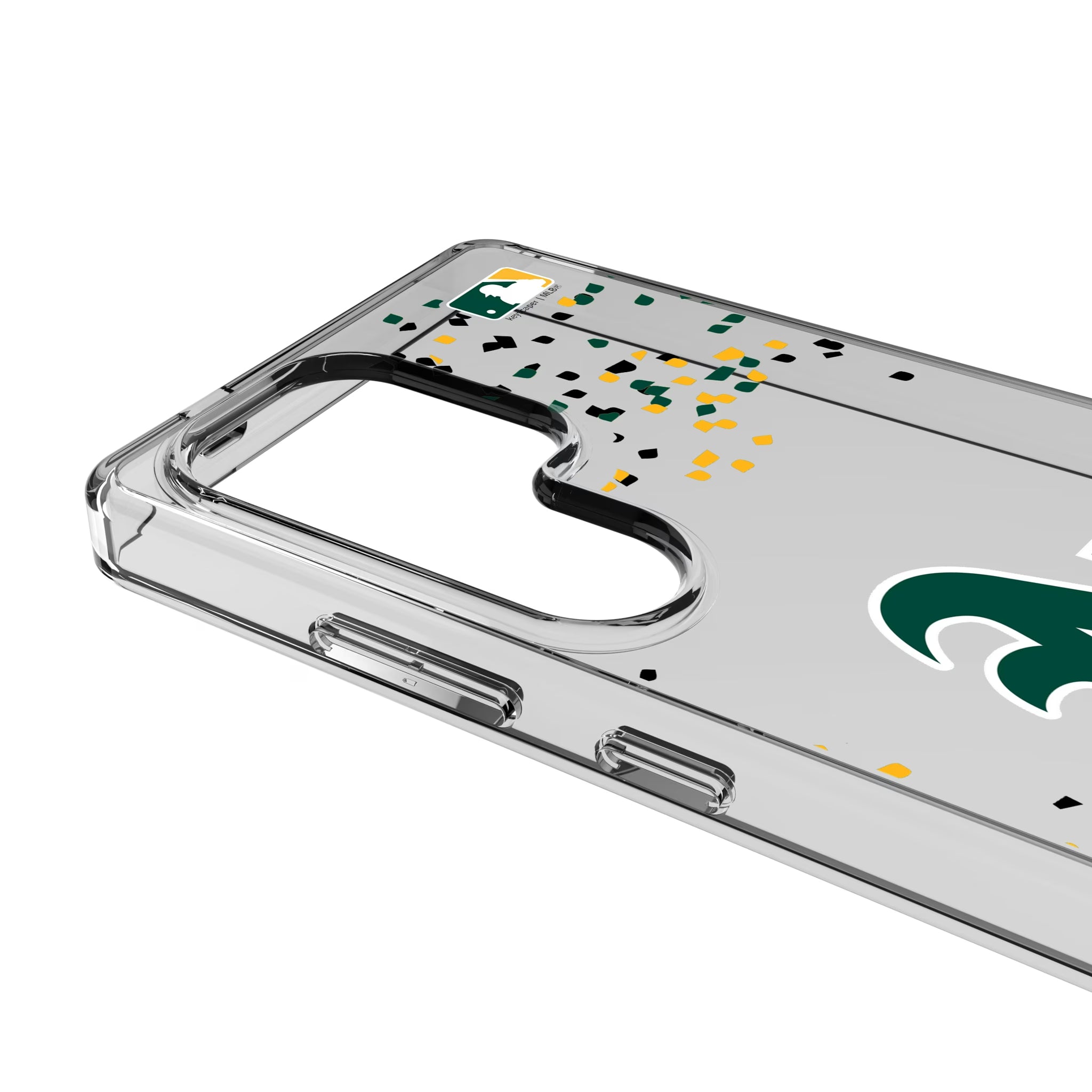 Oakland Athletics Confetti Galaxy Clear Phone Case for Samsung Galaxy - Detail