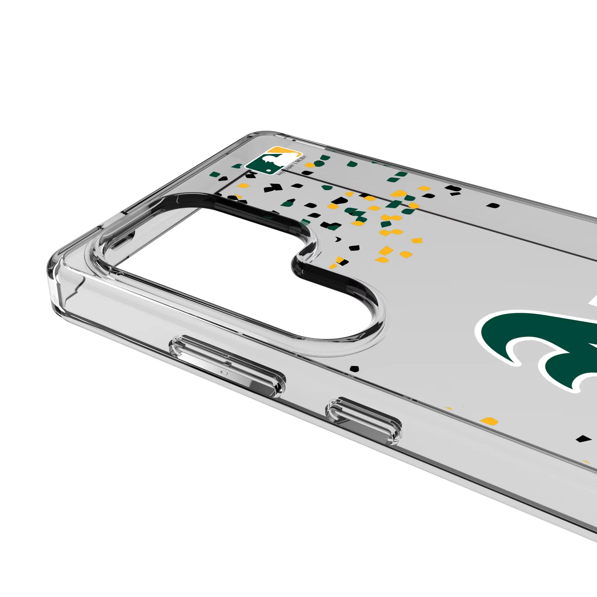 Oakland Athletics Confetti Galaxy Clear Phone Case for Samsung Galaxy - Detail#Device_Galaxy S25 Ultra