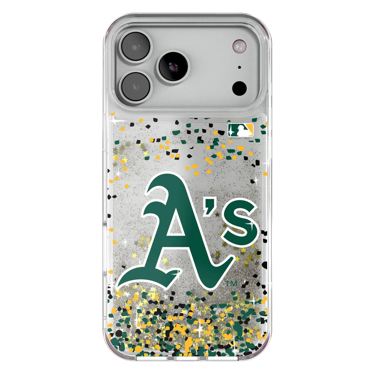 Oakland Athletics Confetti Glitter Phone Case for Apple iPhone