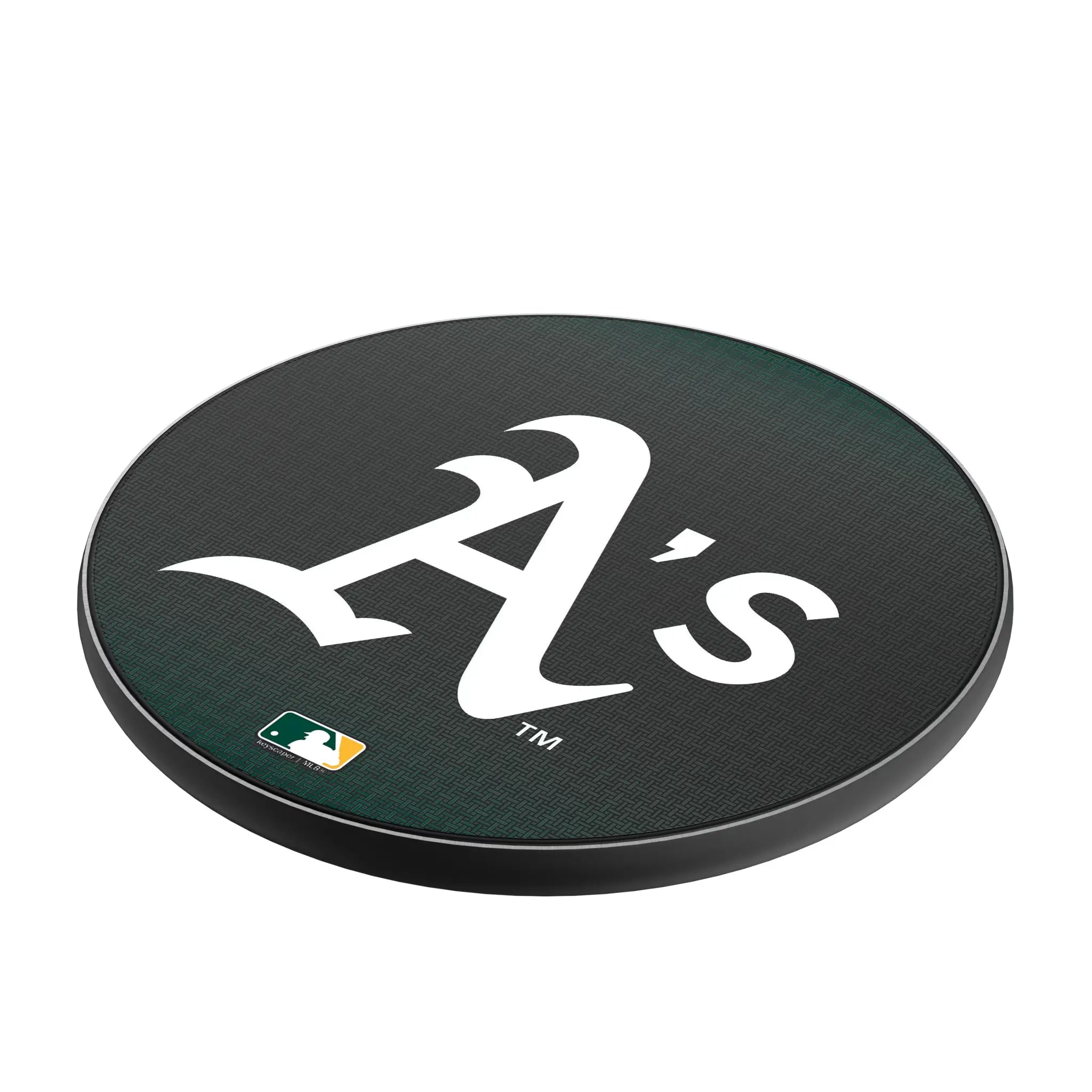 Oakland Athletics Linen 15-Watt Wireless Charger - Isometric View