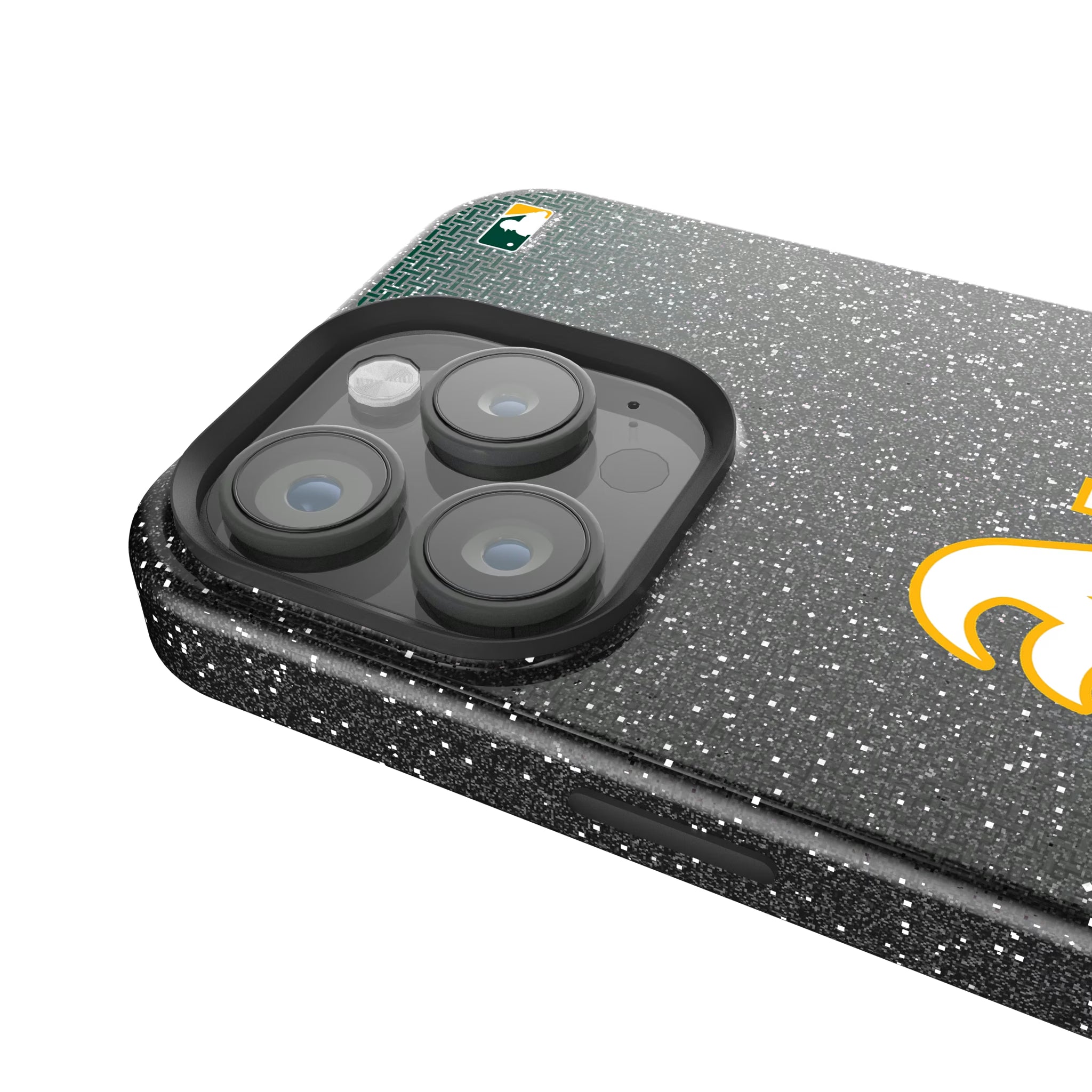 Oakland Athletics Linen iPhone Bling Phone Case for Apple iPhone - Detail