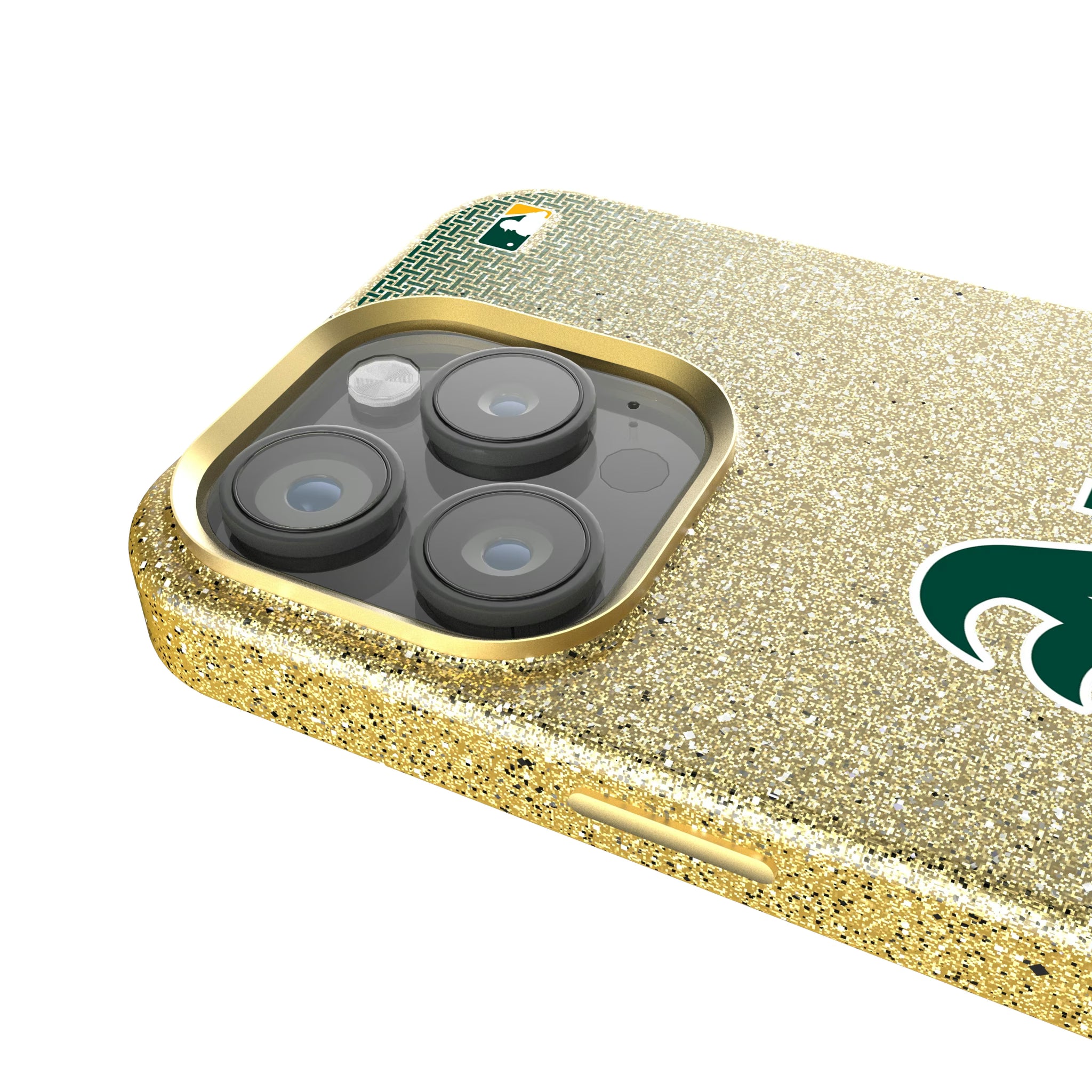 Oakland Athletics Linen iPhone Bling Phone Case for Apple iPhone - Detail